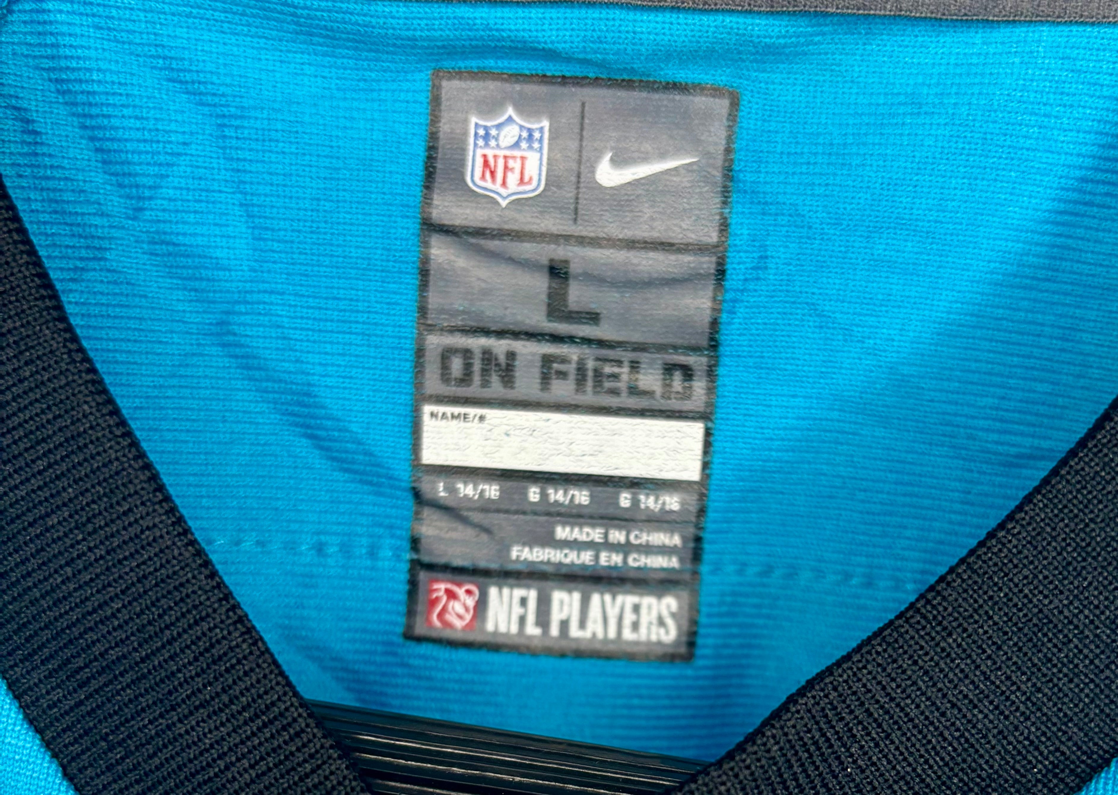 Nike NFL Carolina Panthers Jersey #1 Cam Newton Türkis Größe L Kinder