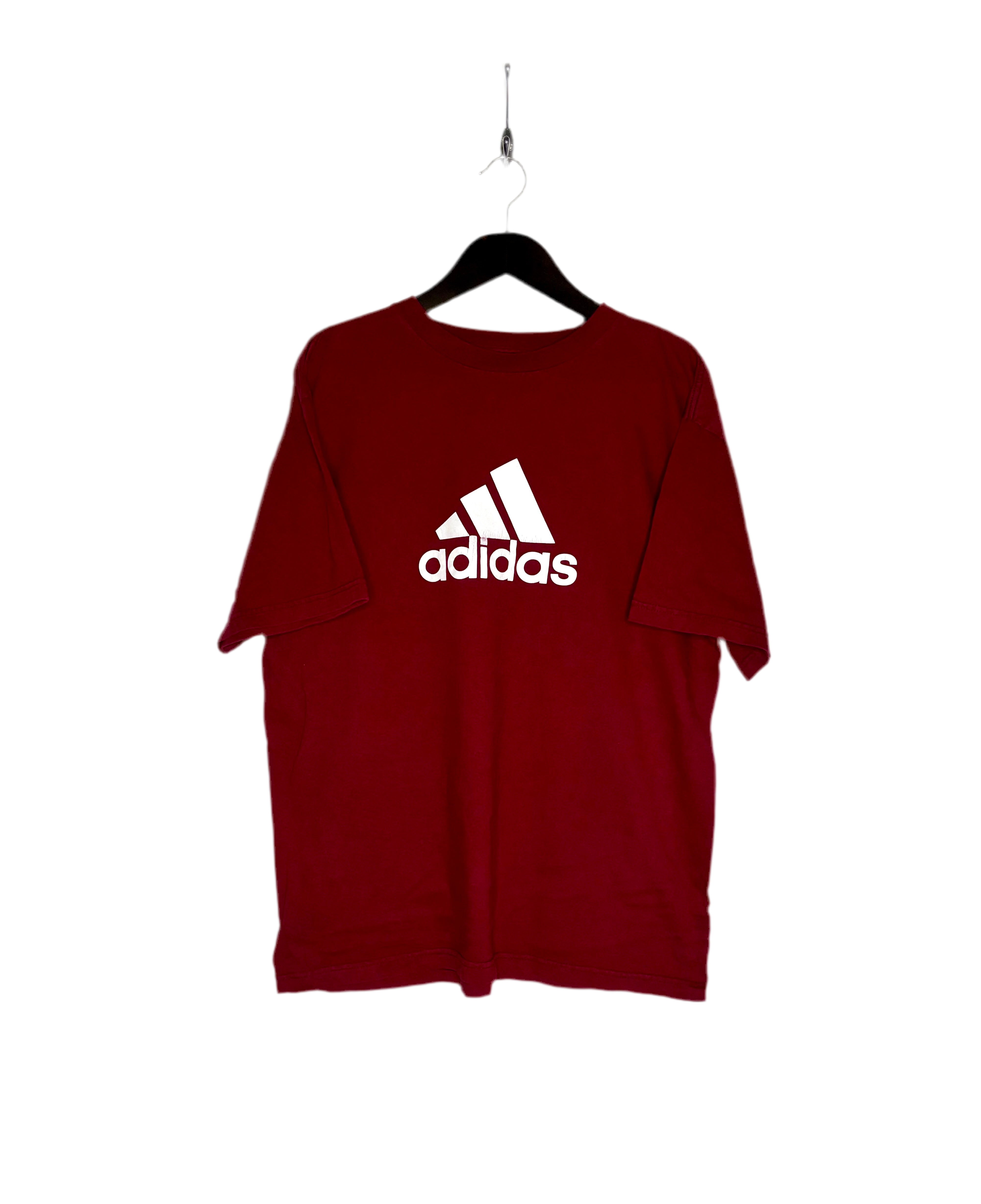 Adidas Logo T-Shirt Rot Größe L