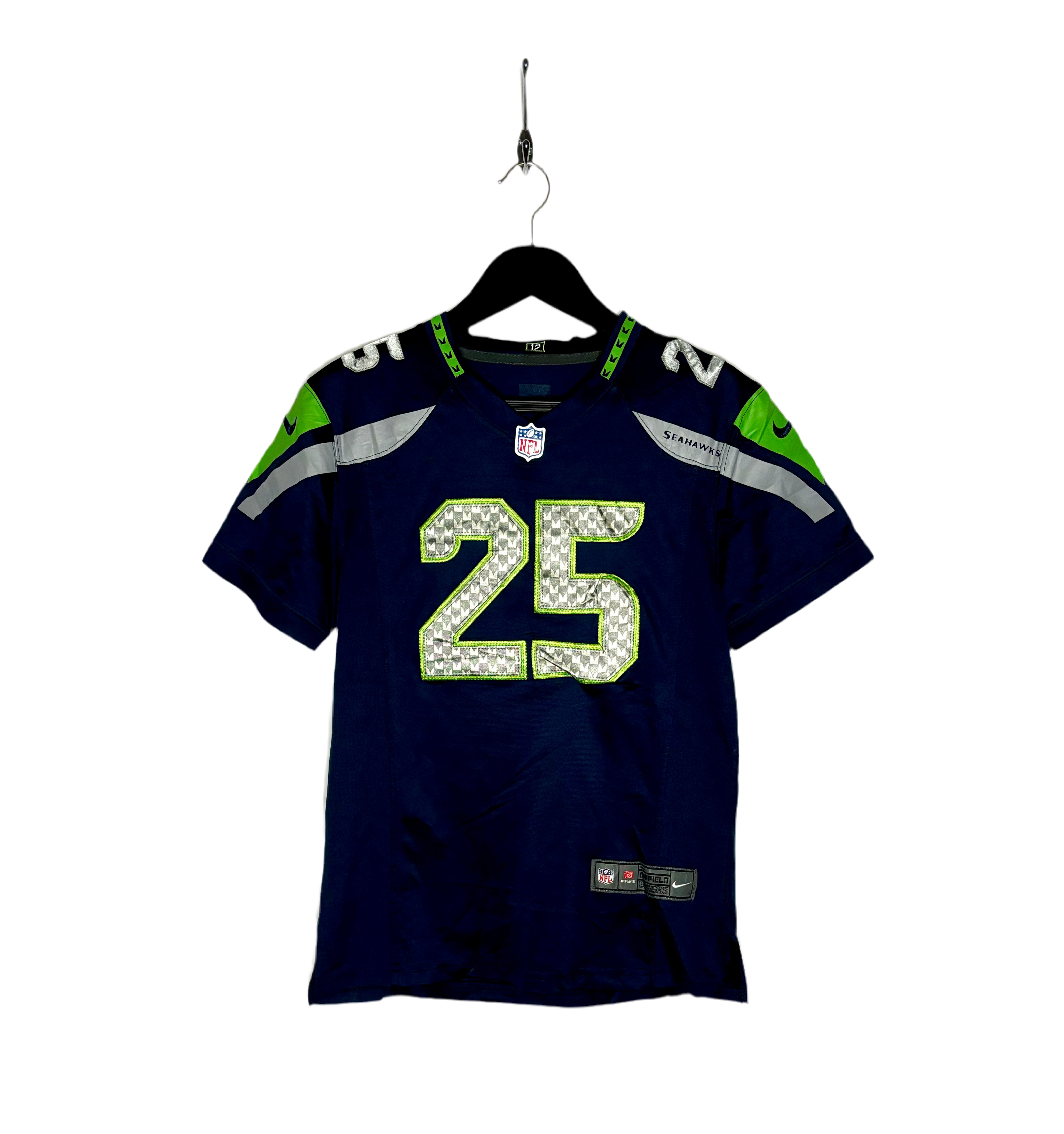 Nike NFL Seattle Seahawks Jersey #25 Richard Sherman Blau Größe L Kinder