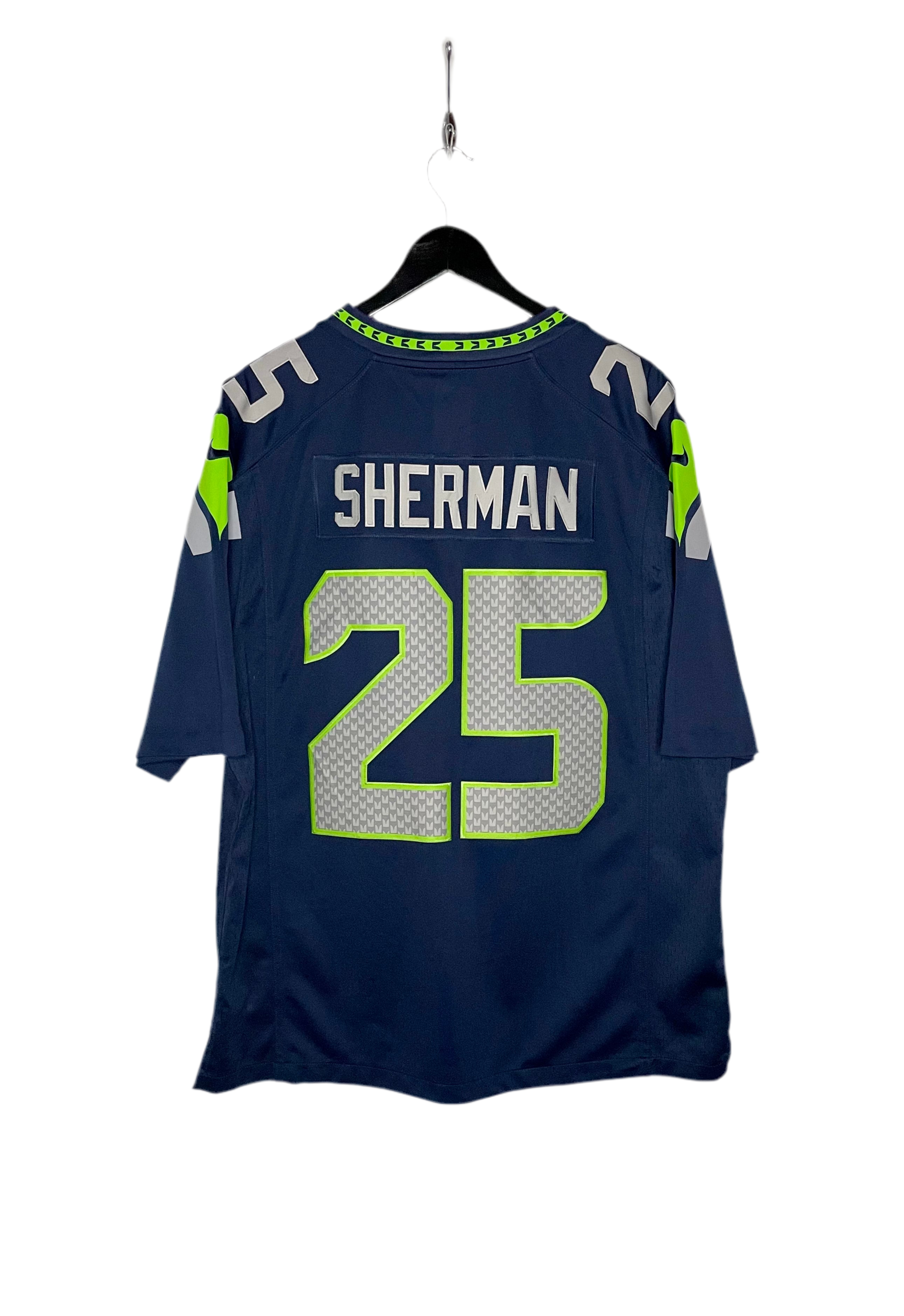 Nike OnField Jersey Seattle Seahawks #25 Richard Sherman Blau Größe XL