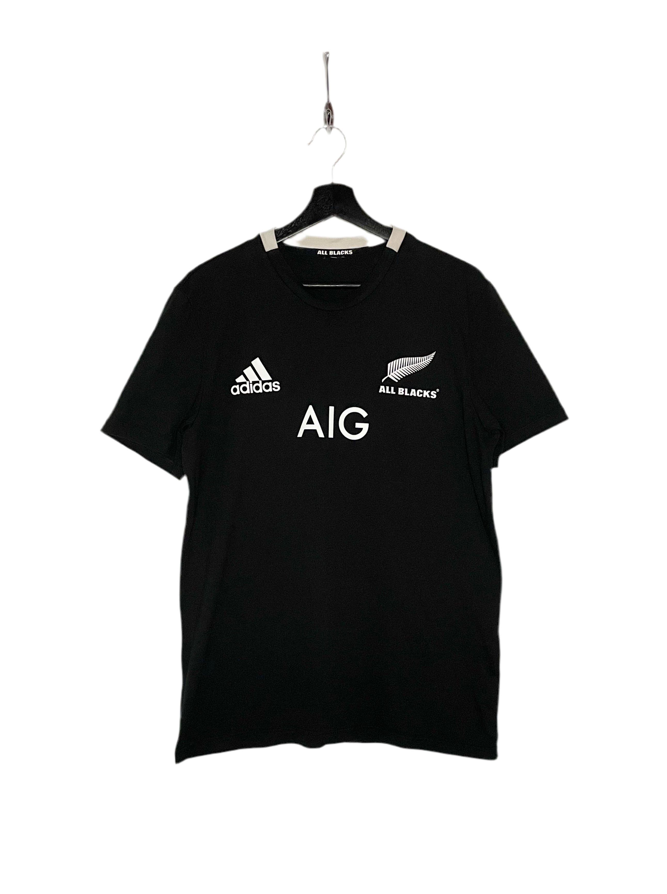 Adidas T-Shirt All Blacks Neuseeland Schwarz Größe S