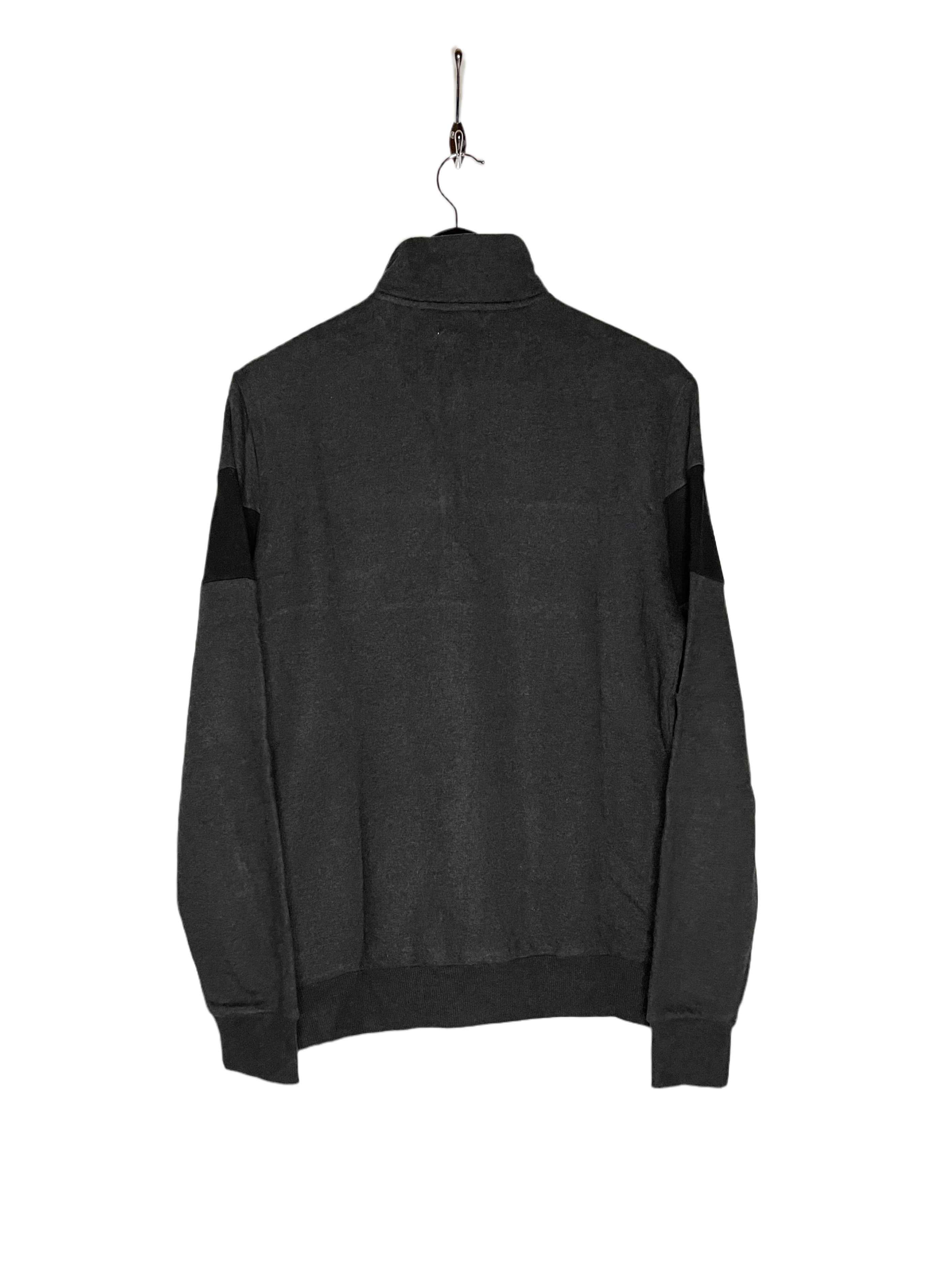 Calvin Klein Q-Zip Soft Fleece Sweater Schwarz/Grau Größe S