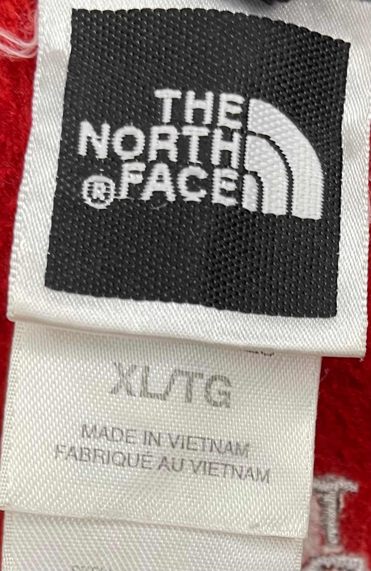 The North Face Fleece Jacket Red/Grey Size XL