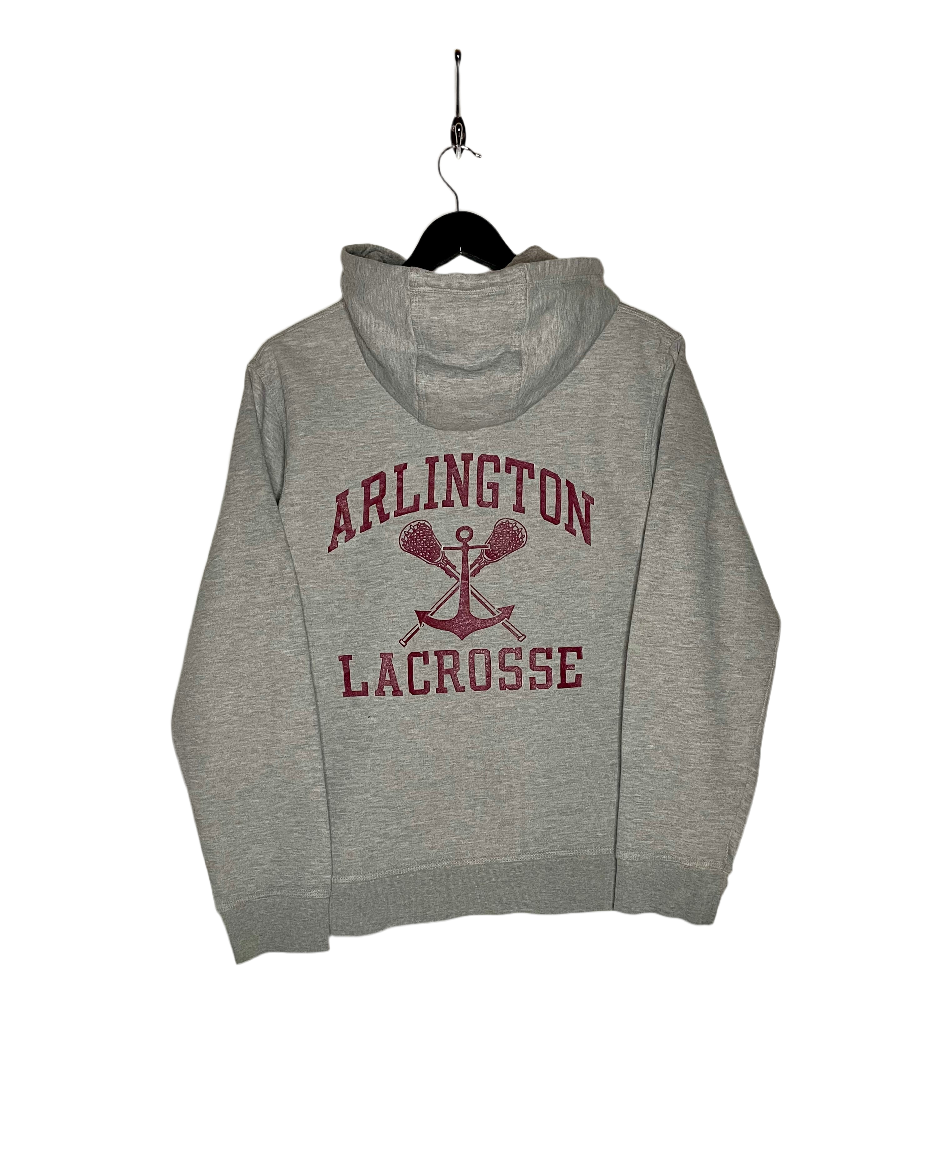 Nike Hoodie Arlington Lacrosse Grau/Rot Größe S