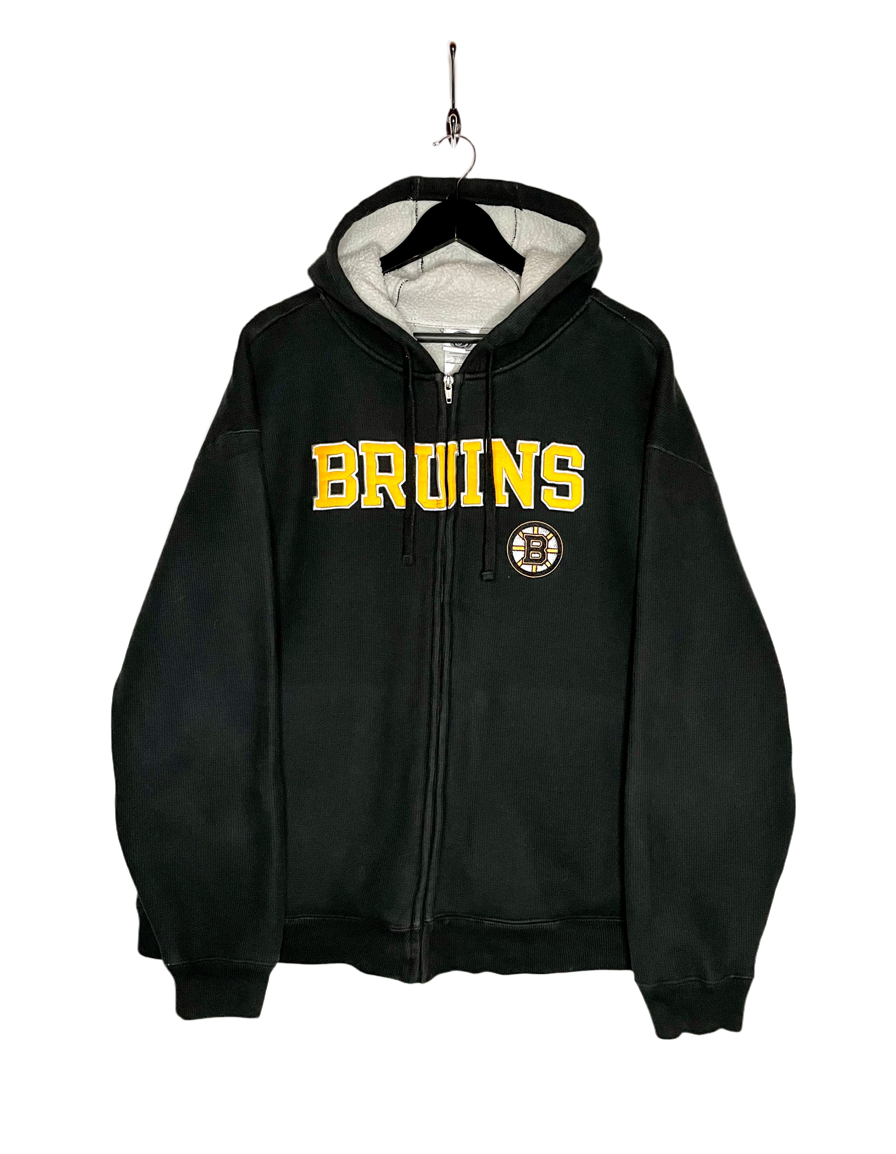 NHL Sweatjacke Boston Bruins Schwarz Größe XL