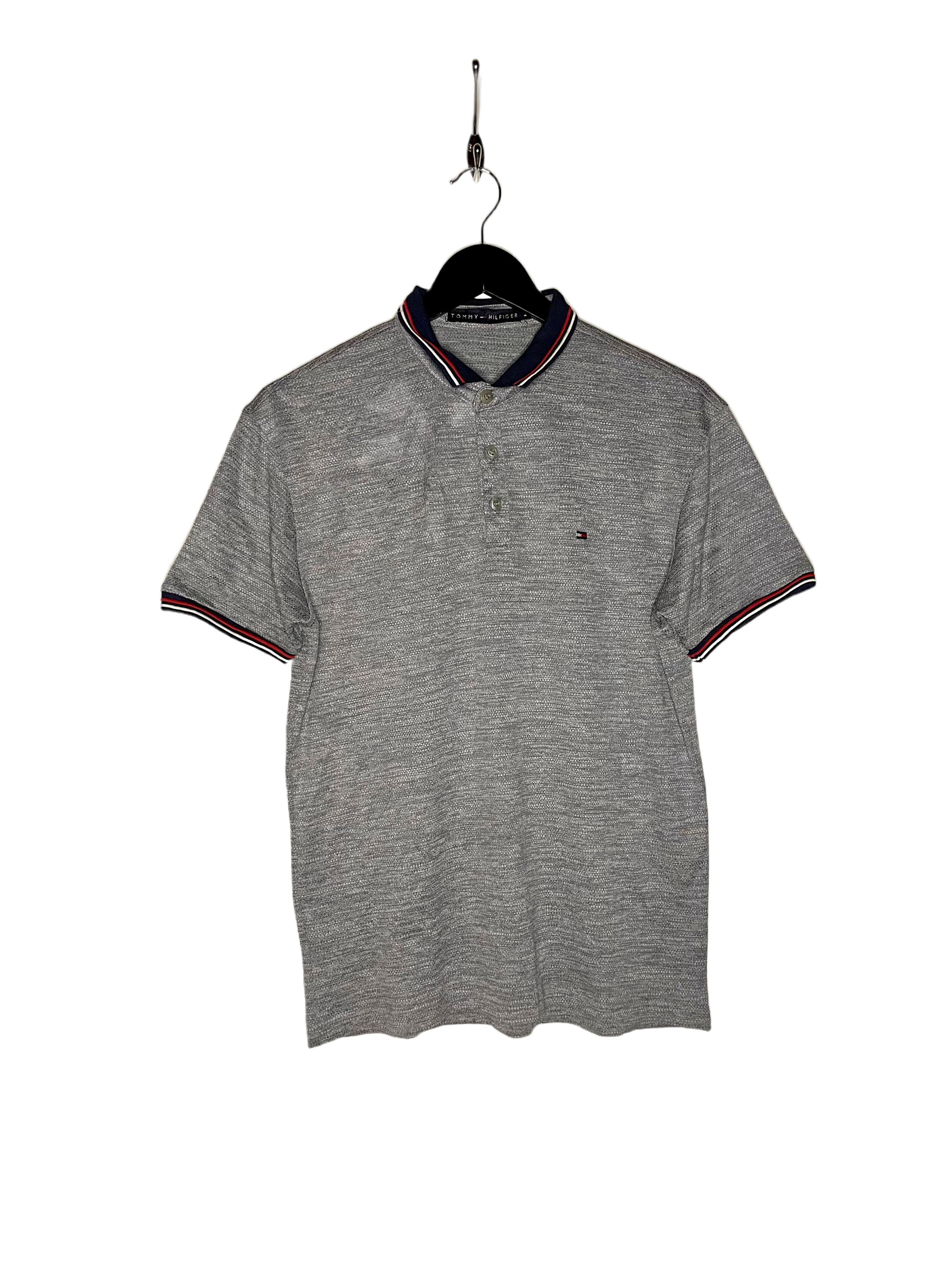 Tommy Hilfiger Polo Shirt Gray Size M