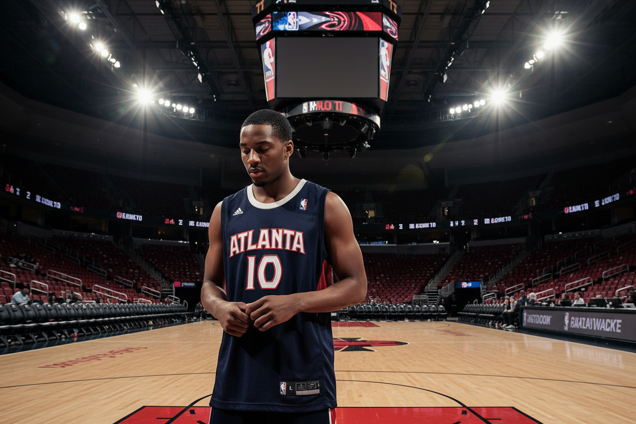 Adidas NBA Atlanta Hawks Jersey #10 Mike Bibby Blau Größe L