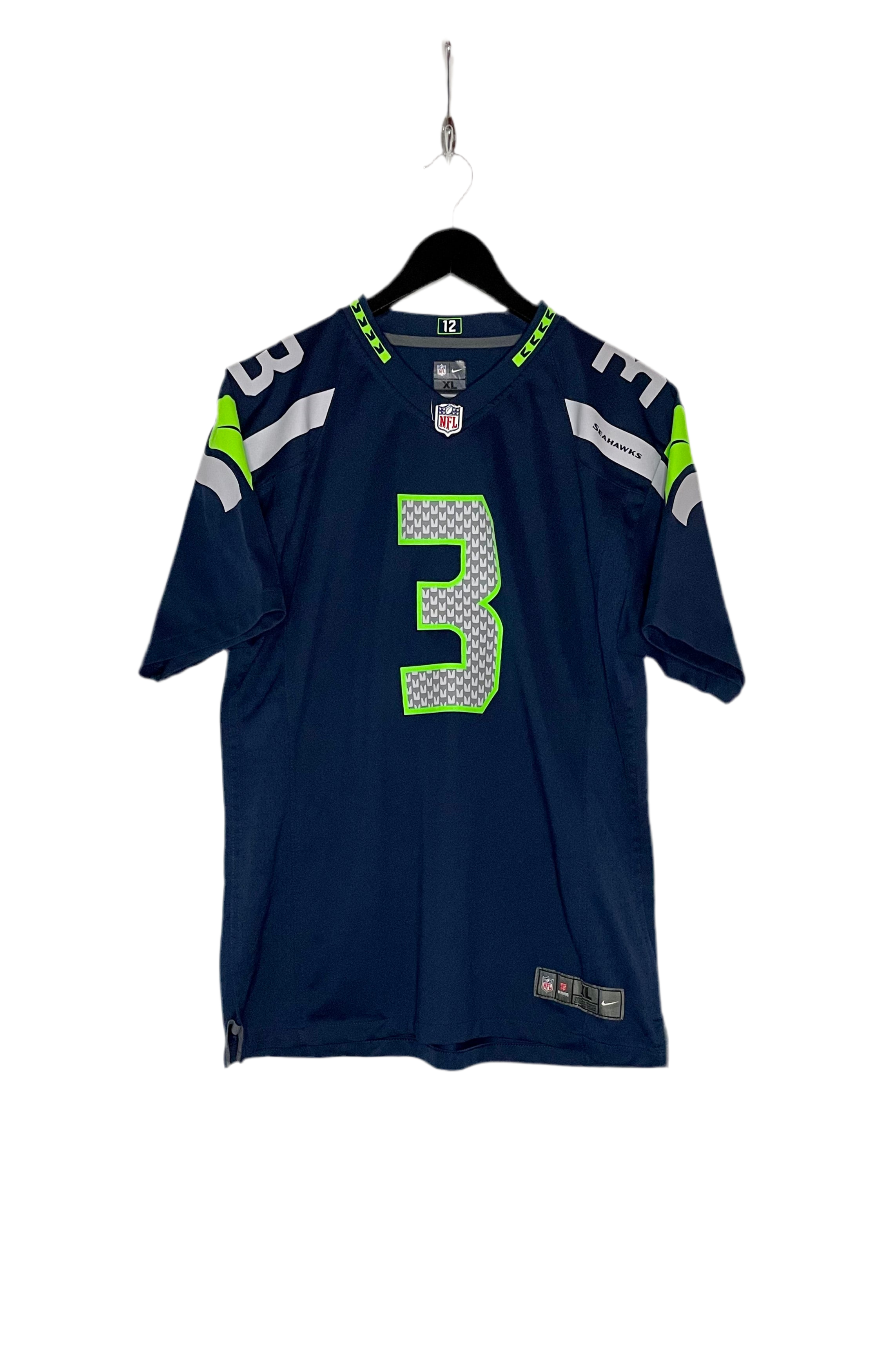 Nike Jersey Seattle Seahawks 2012 - 2016 #3 Russell Wilson Blau Größe XL Kids