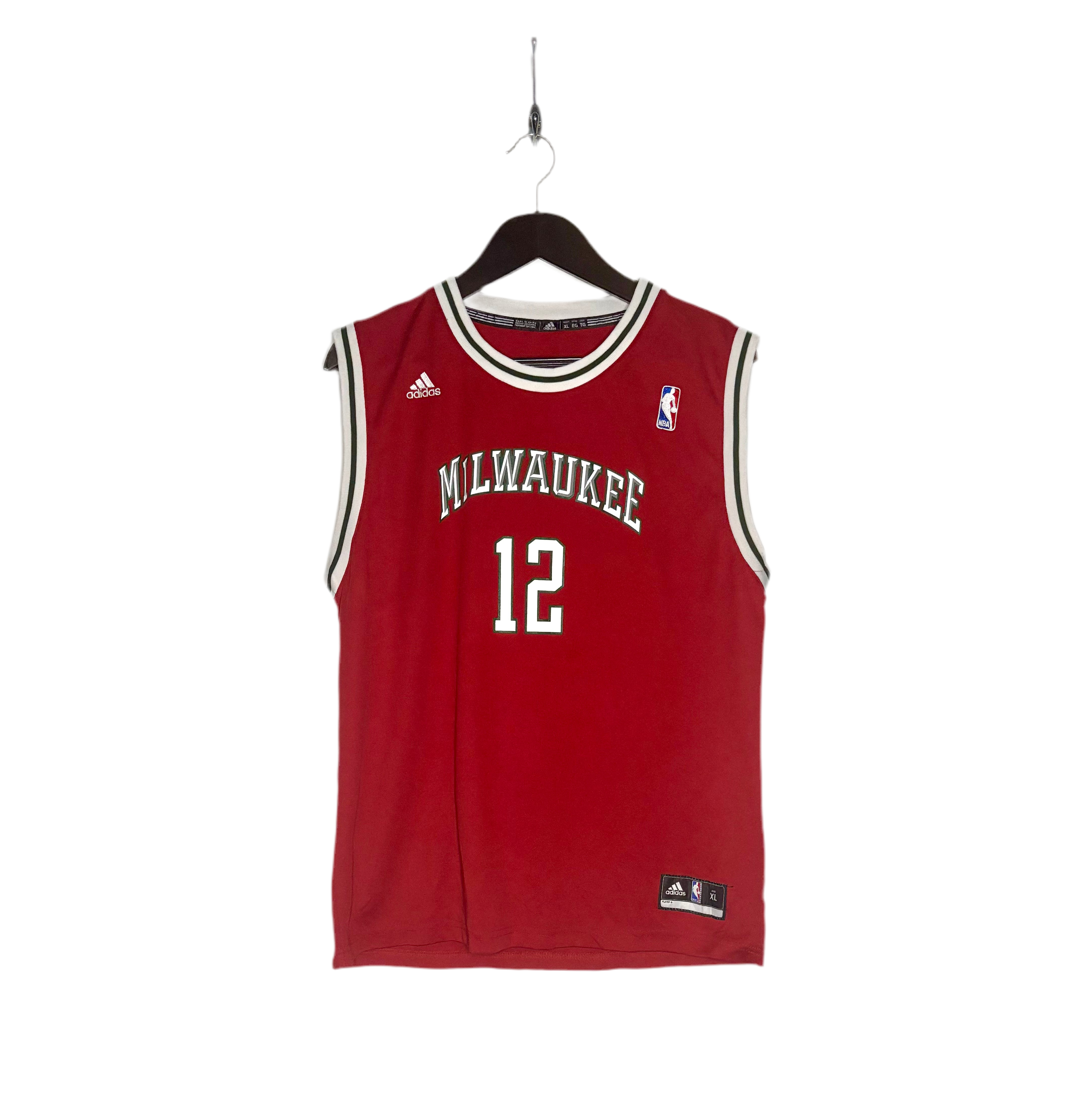 Adidas NBA Milwaukee Bucks Jersey #12 Jabari Parker Rot Größe XL Kinder