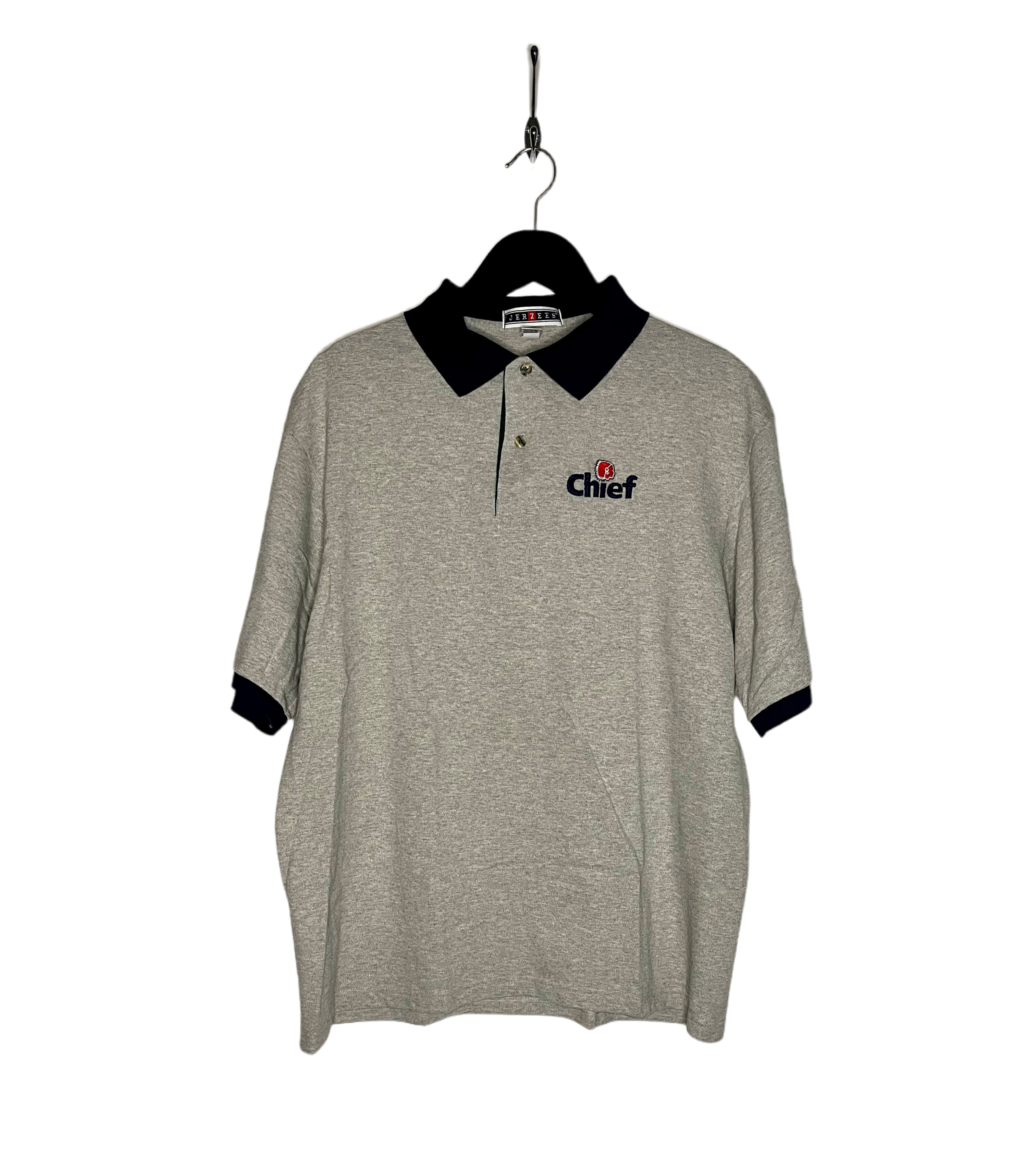 Jerzees Chief Polo Gray Size L 