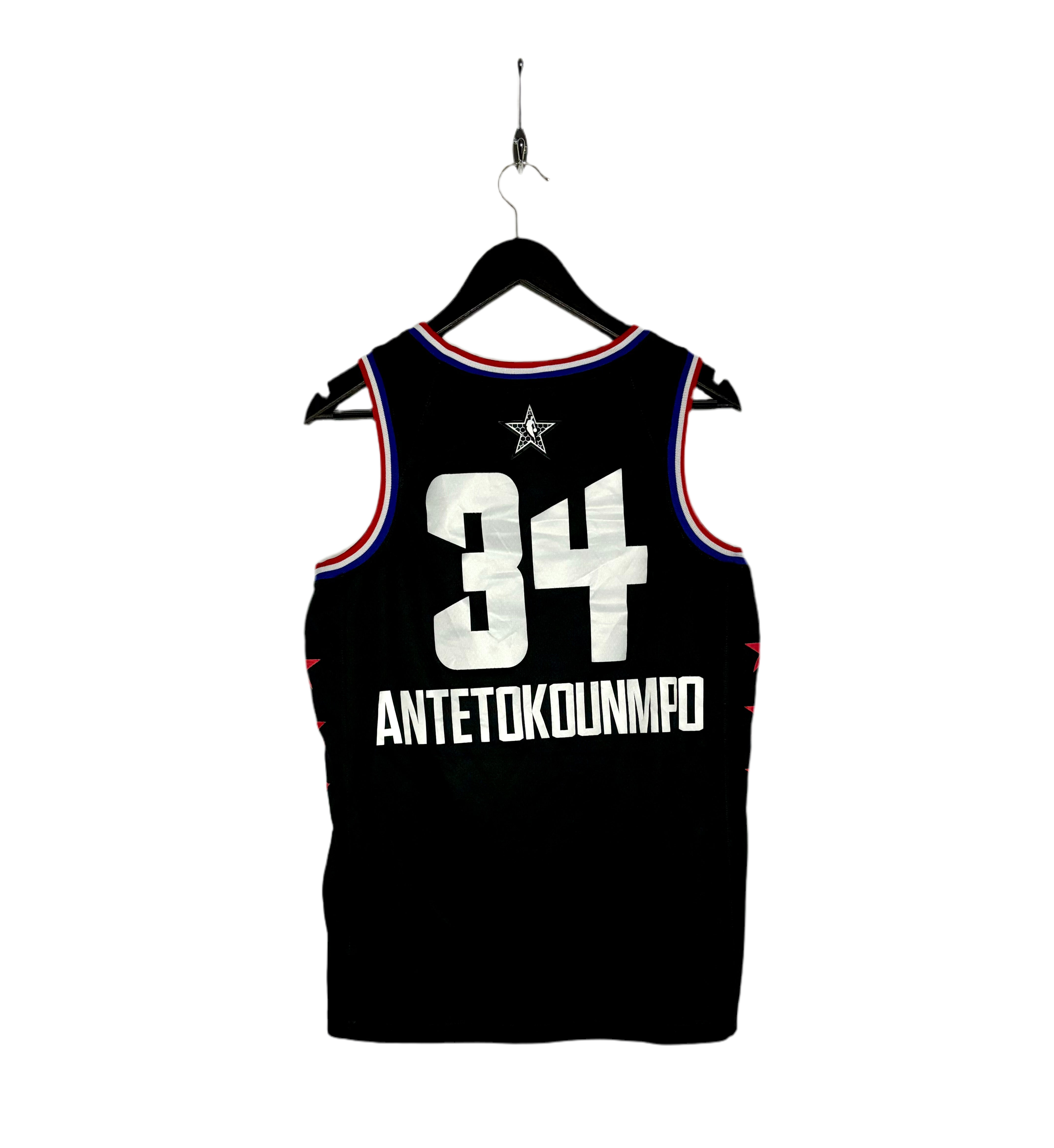 Jordan All Star Game 2019 Milwaukee Bucks Jersey #34 Giannis Antetokounmpo Schwarz Größe M