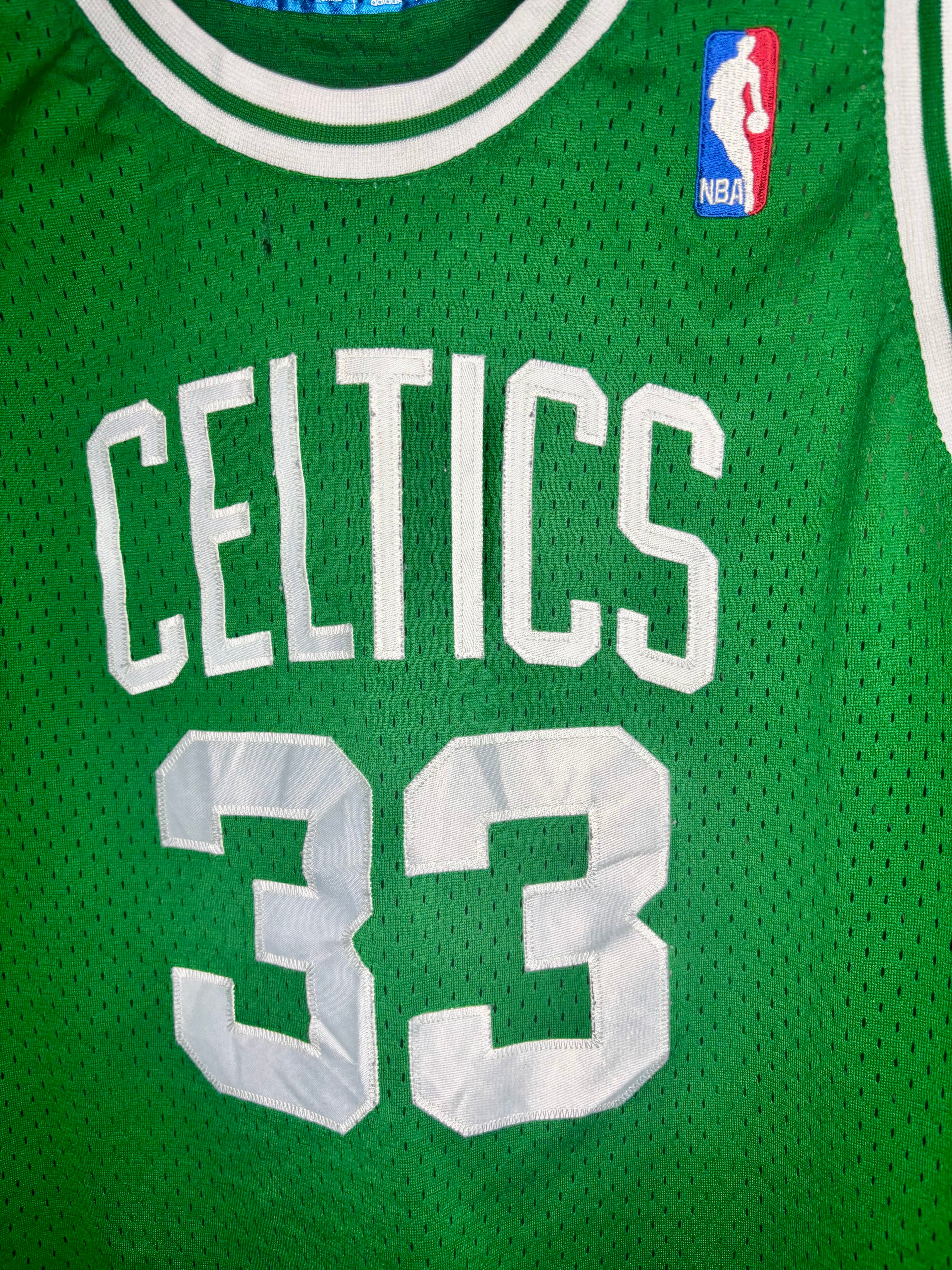 Adidas Vintage NBA Hardwood Classics Boston Celtics Jersey #33 Larry Bird Grün Größe M Kinder