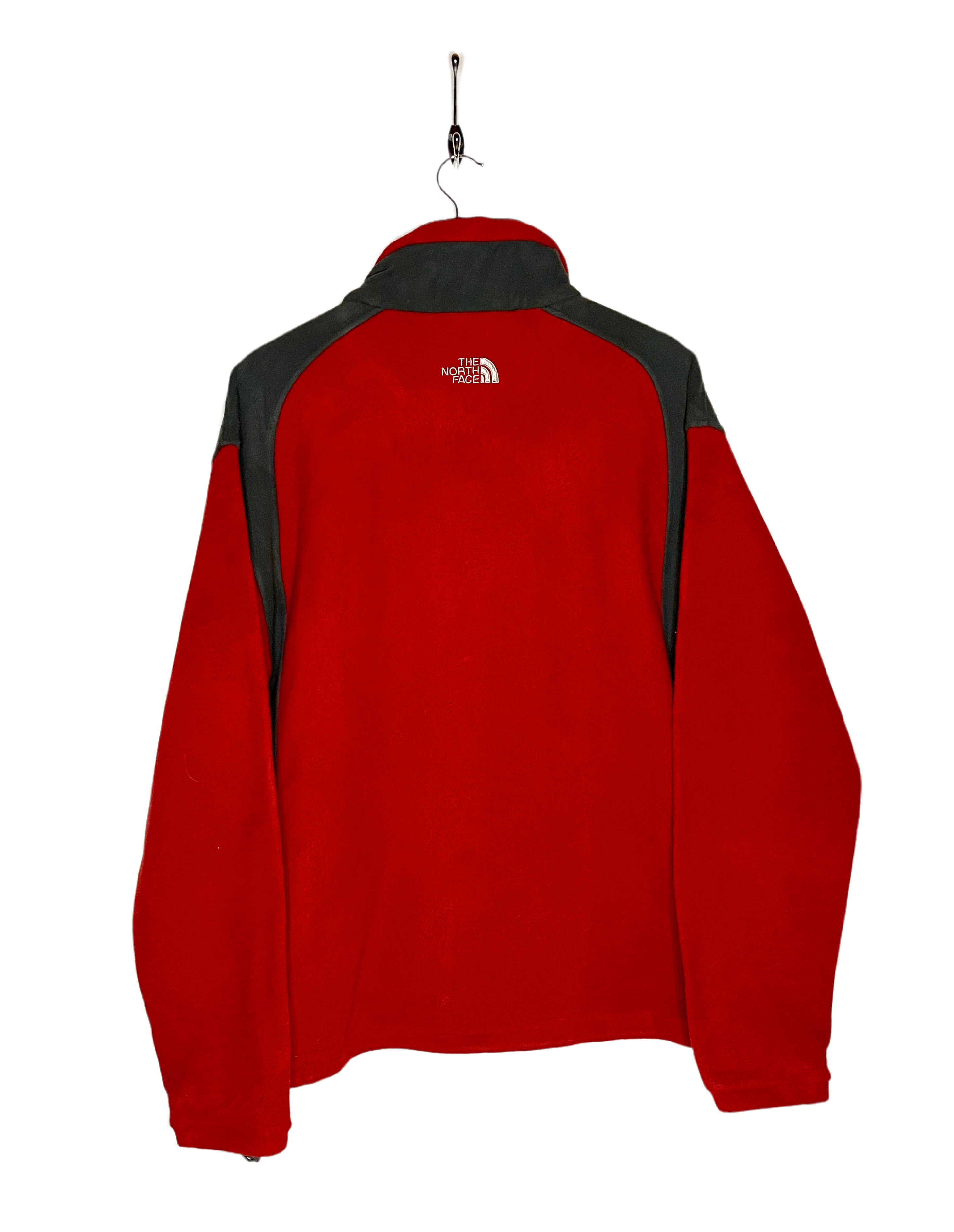 The North Face Fleece Jacket Red/Grey Size XL