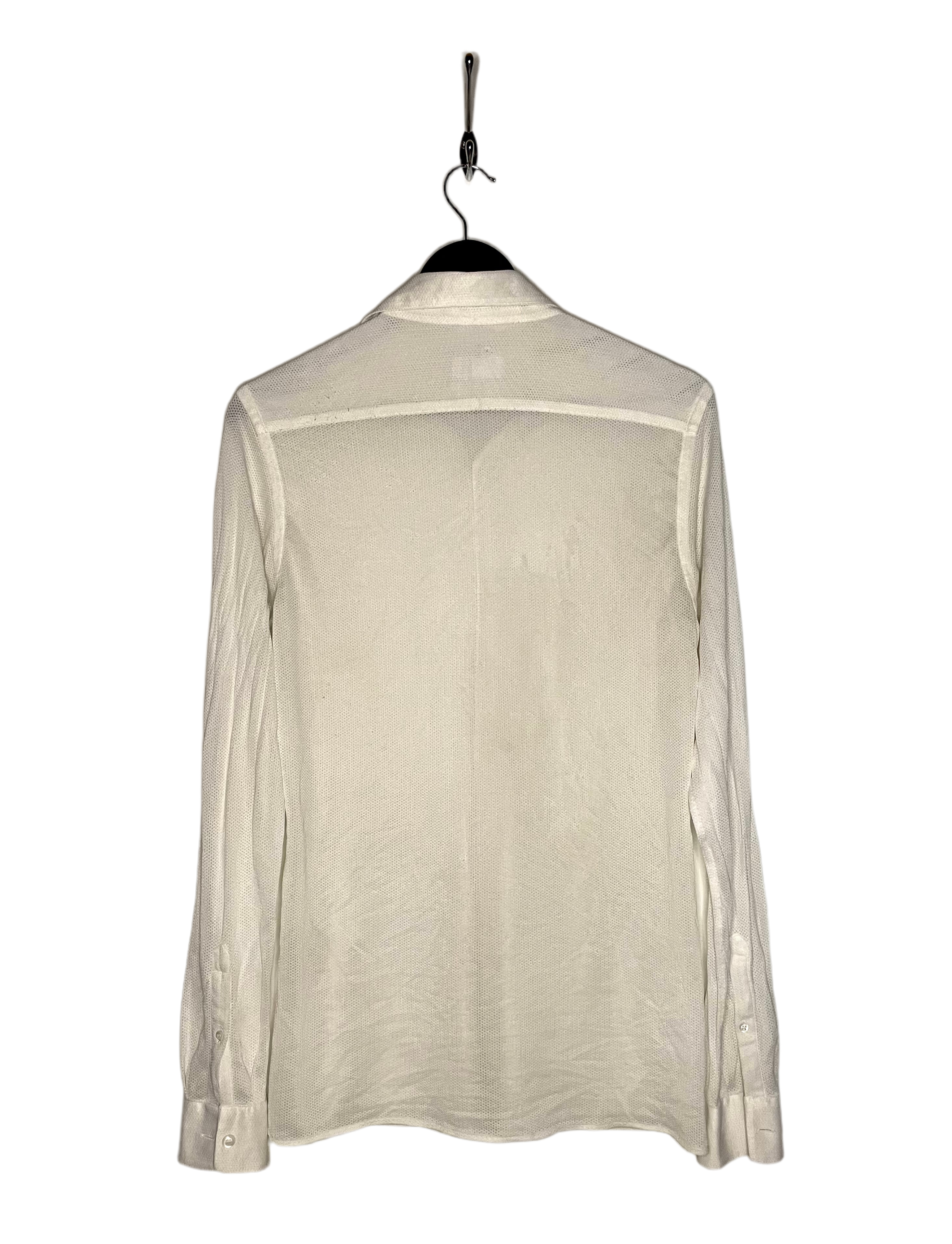 Camisa de malla Prada blanca 41/16 talla L 