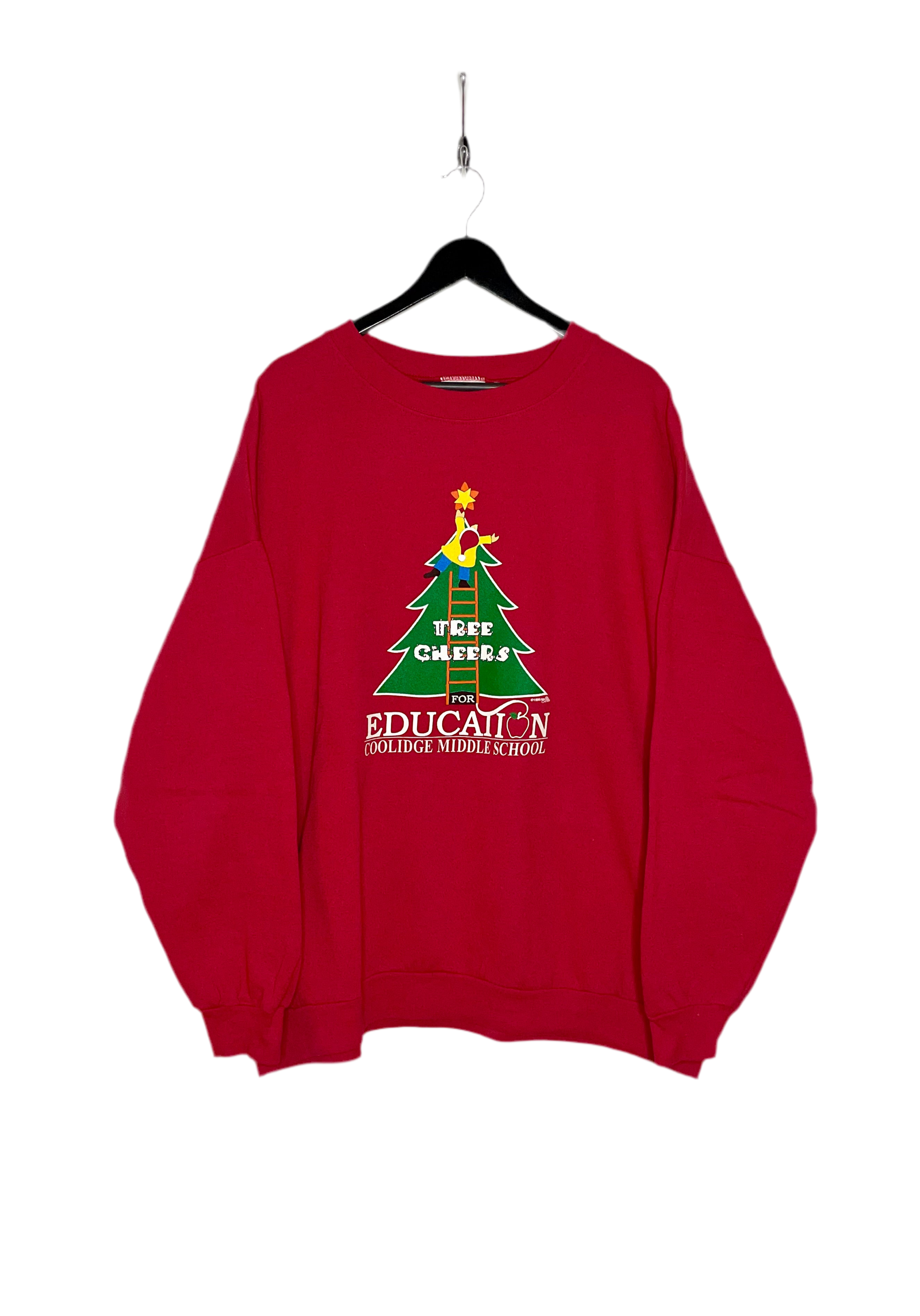 LEE Weihnachts Sweater "Tree Cheers" Rot Größe XXL