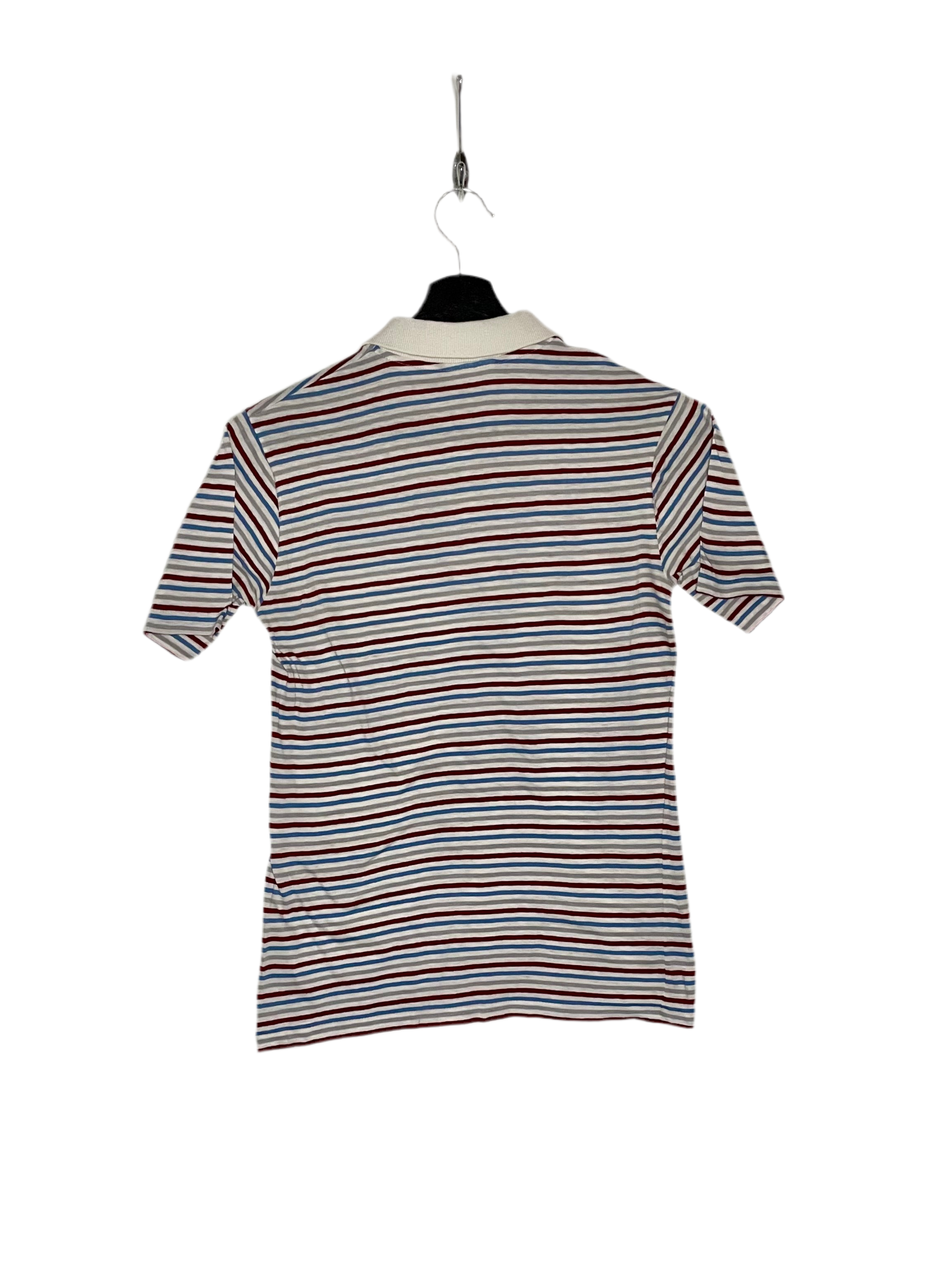 Kappa Vintage Poloshirt Weiß gestreift Größe M Kinder