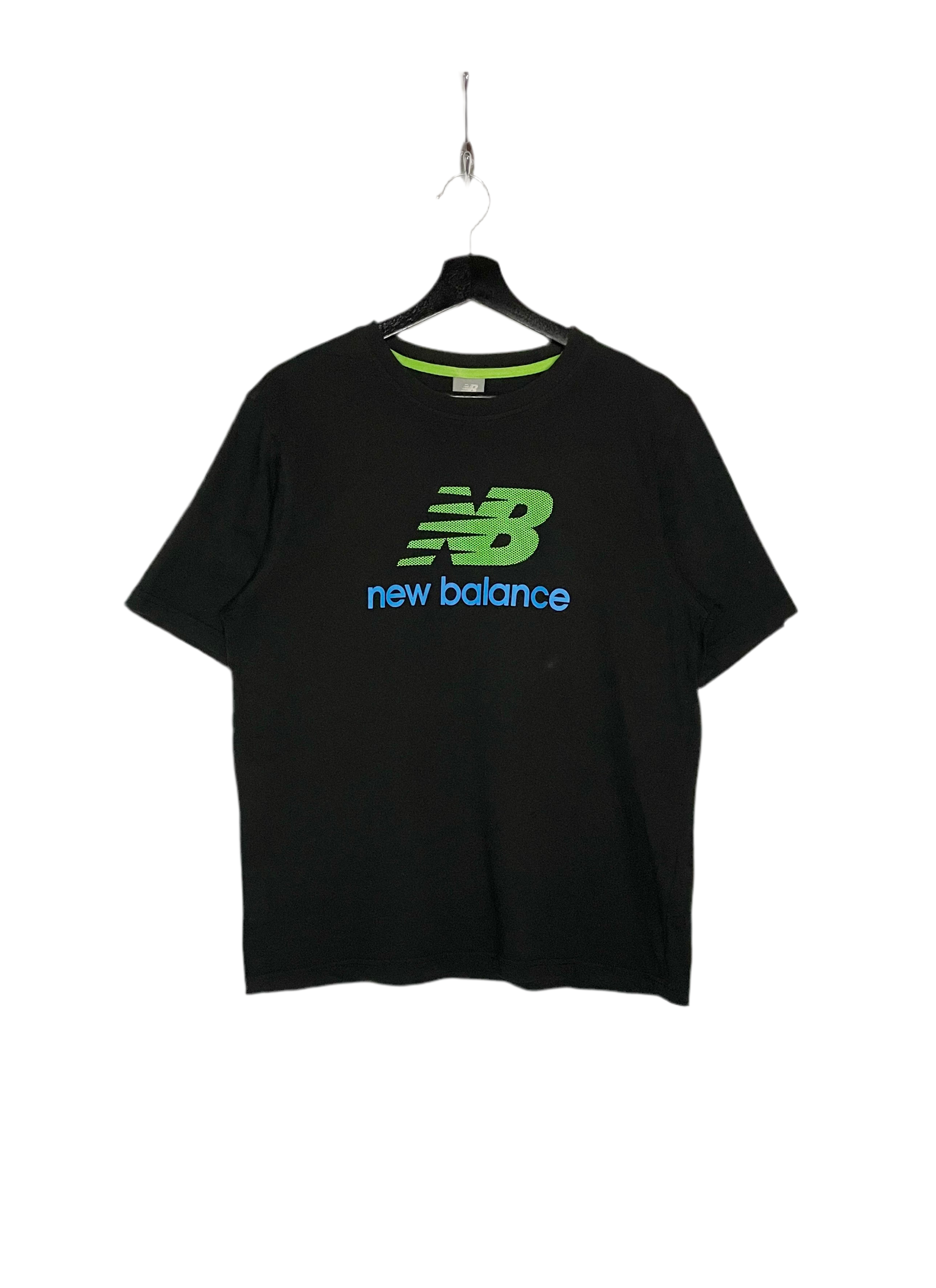 New Balance T-Shirt Schwarz Logo Druck Größe S