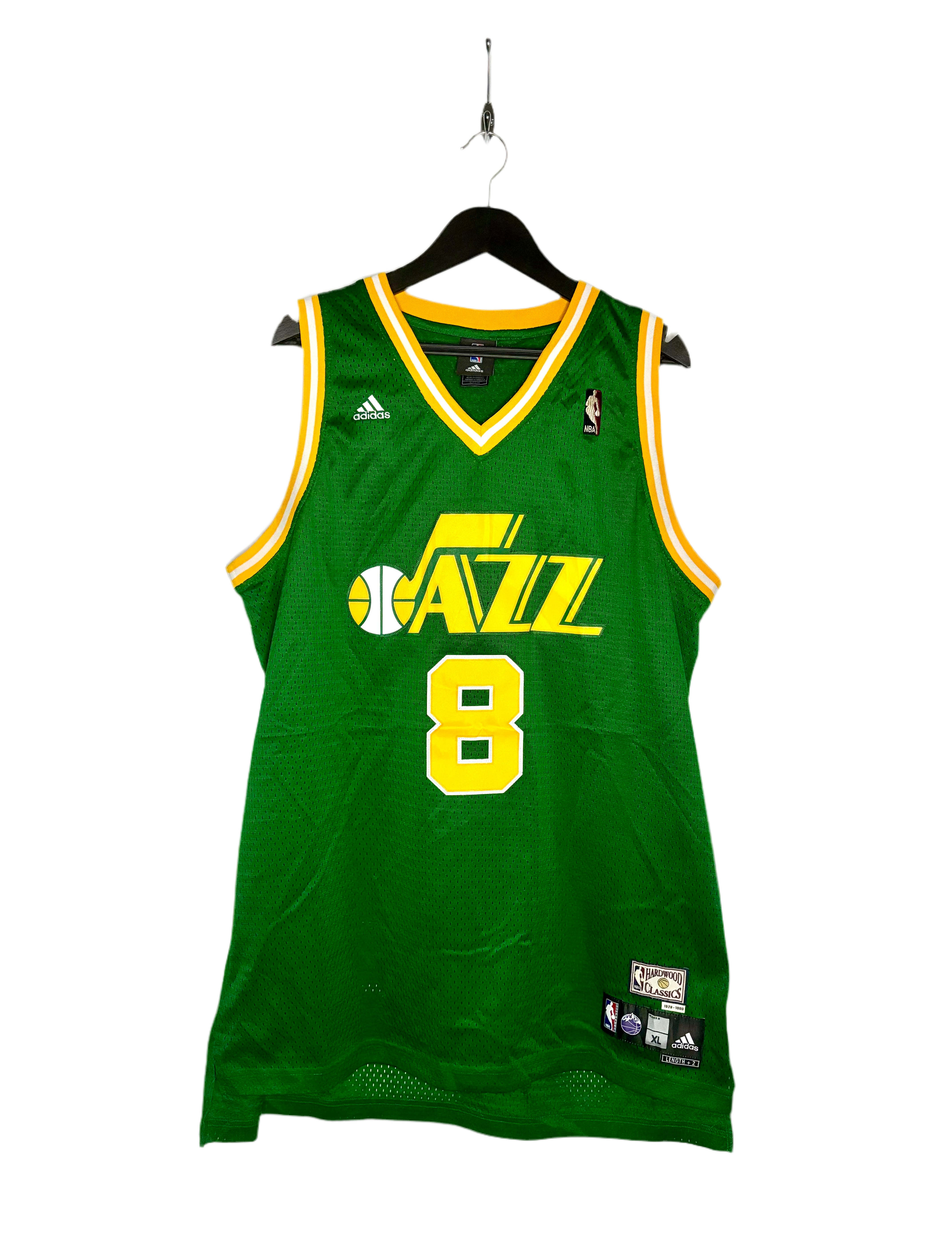 Adidas NBA Vintage Utah Jazz Jersey #8 Deron Williams Grün Größe XL