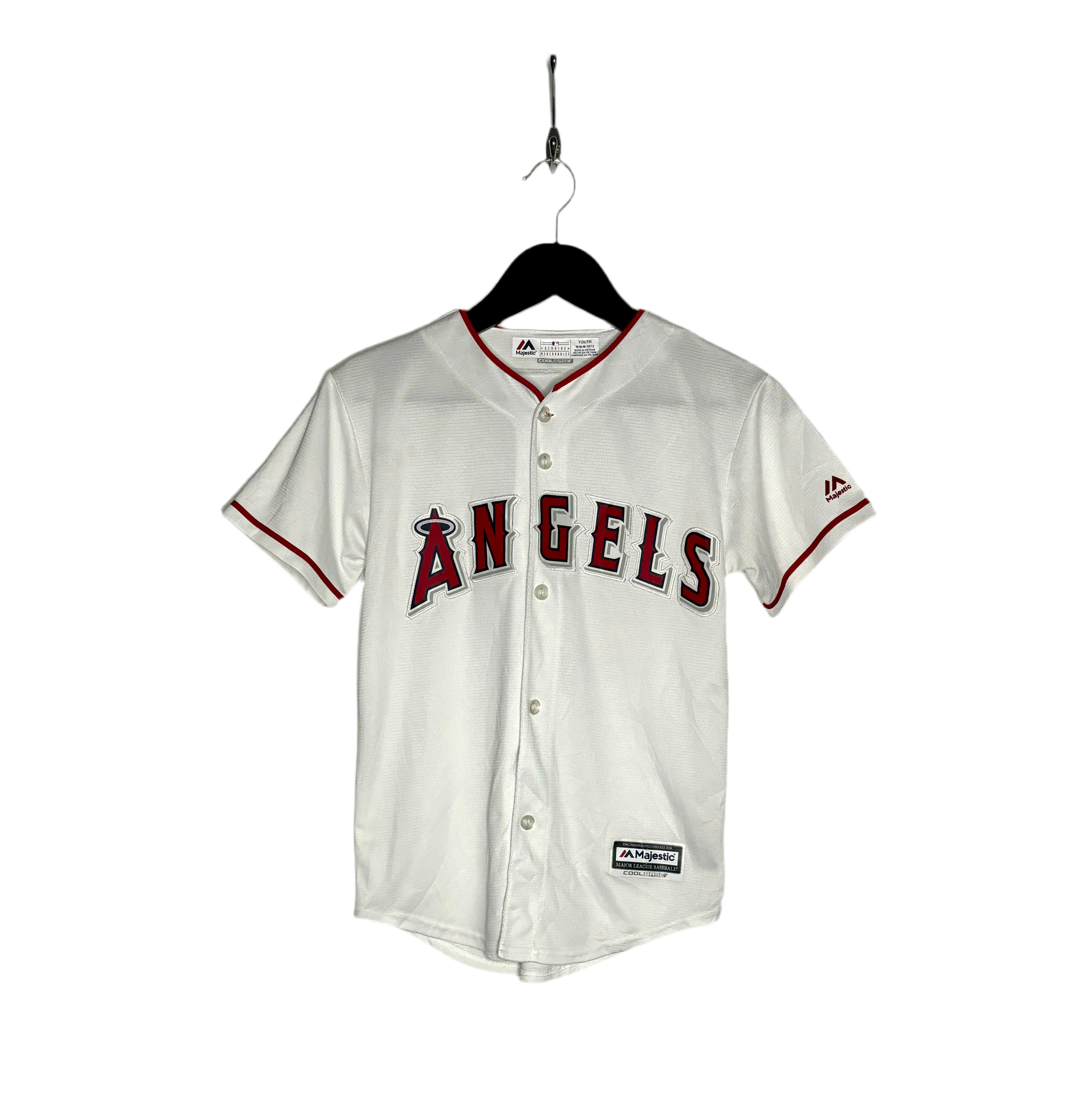 MLB Los Angeles Angels Jersey #21 Mike Trout Weiß Größe M Kinder