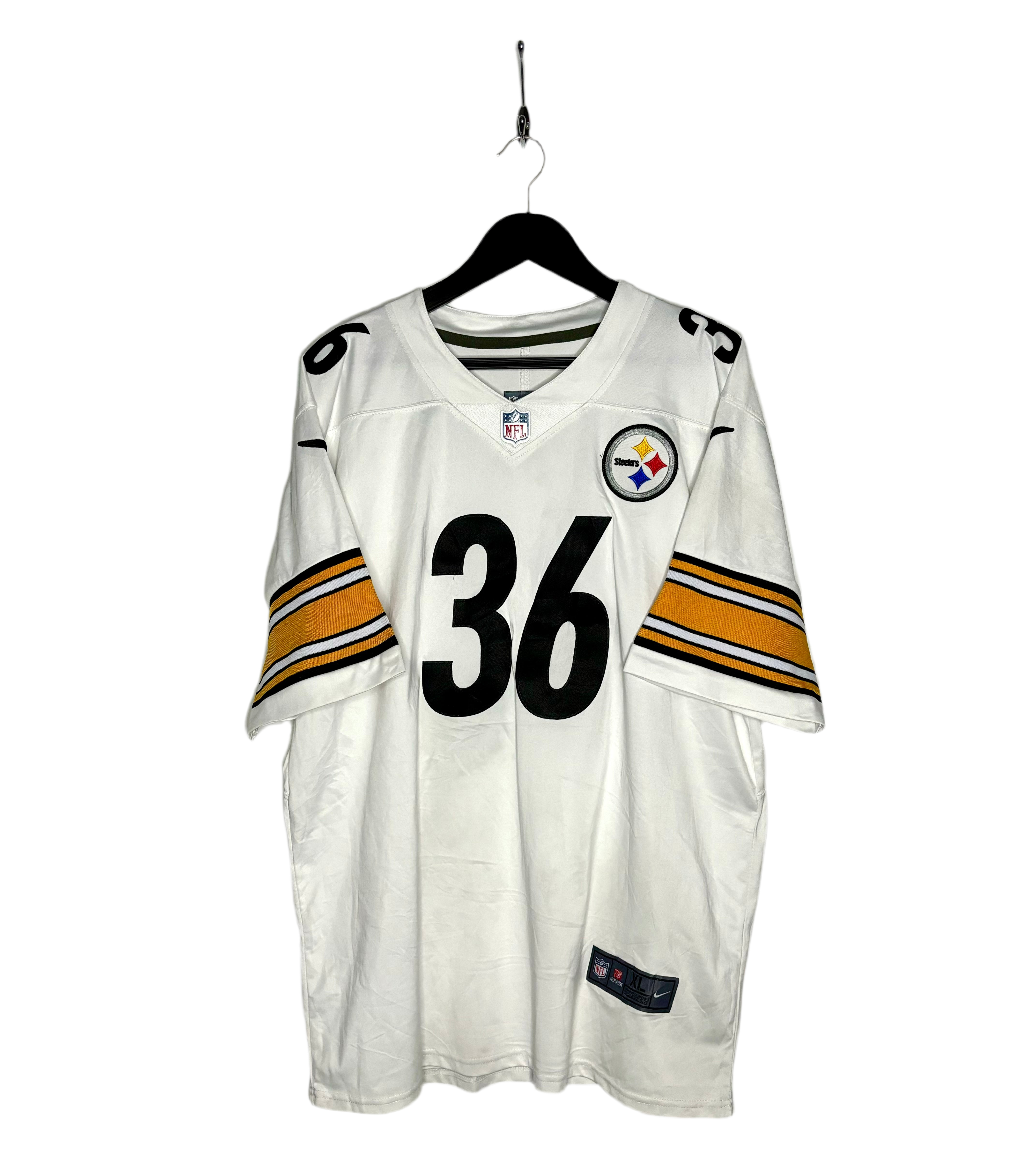 Nike NFL Pittsburgh Steelers Jersey #36 Jerome Bettis Weiß Größe XL