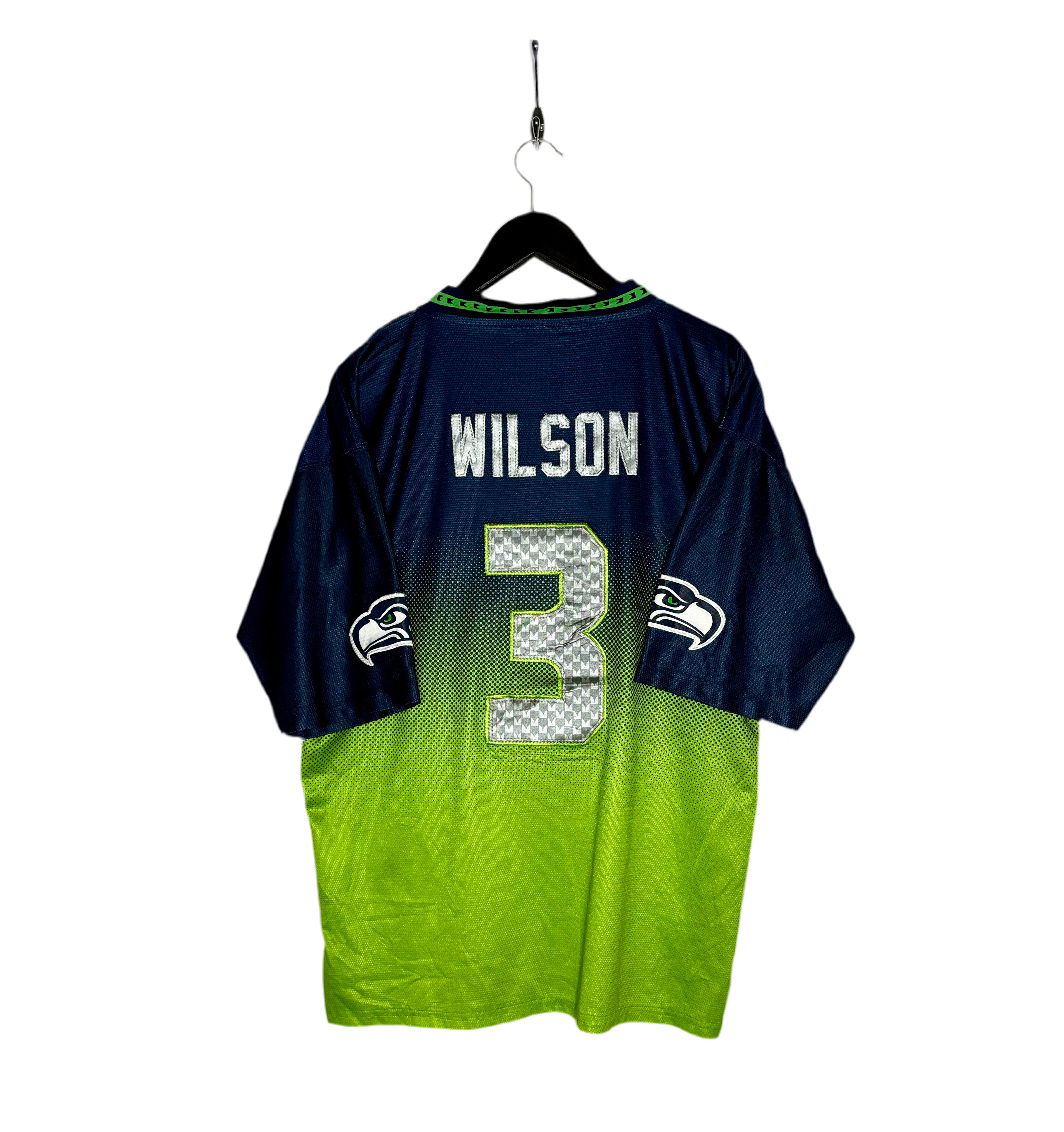 Nike NFL Seattle Seahawks Jersey #3 Russell Wilson Grün Größe S