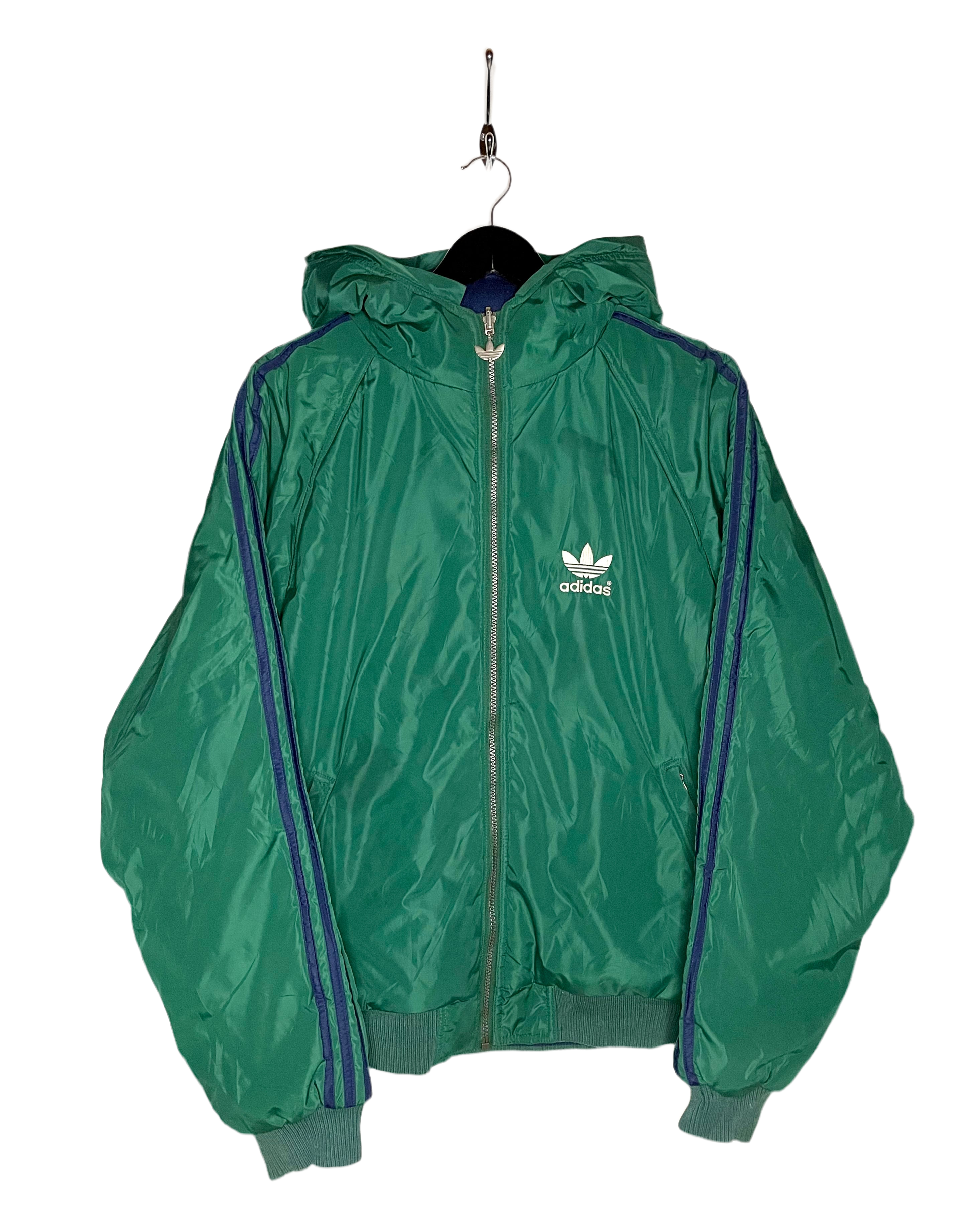 Adidas Vintage Wendejacke Grün/Blau Größe L