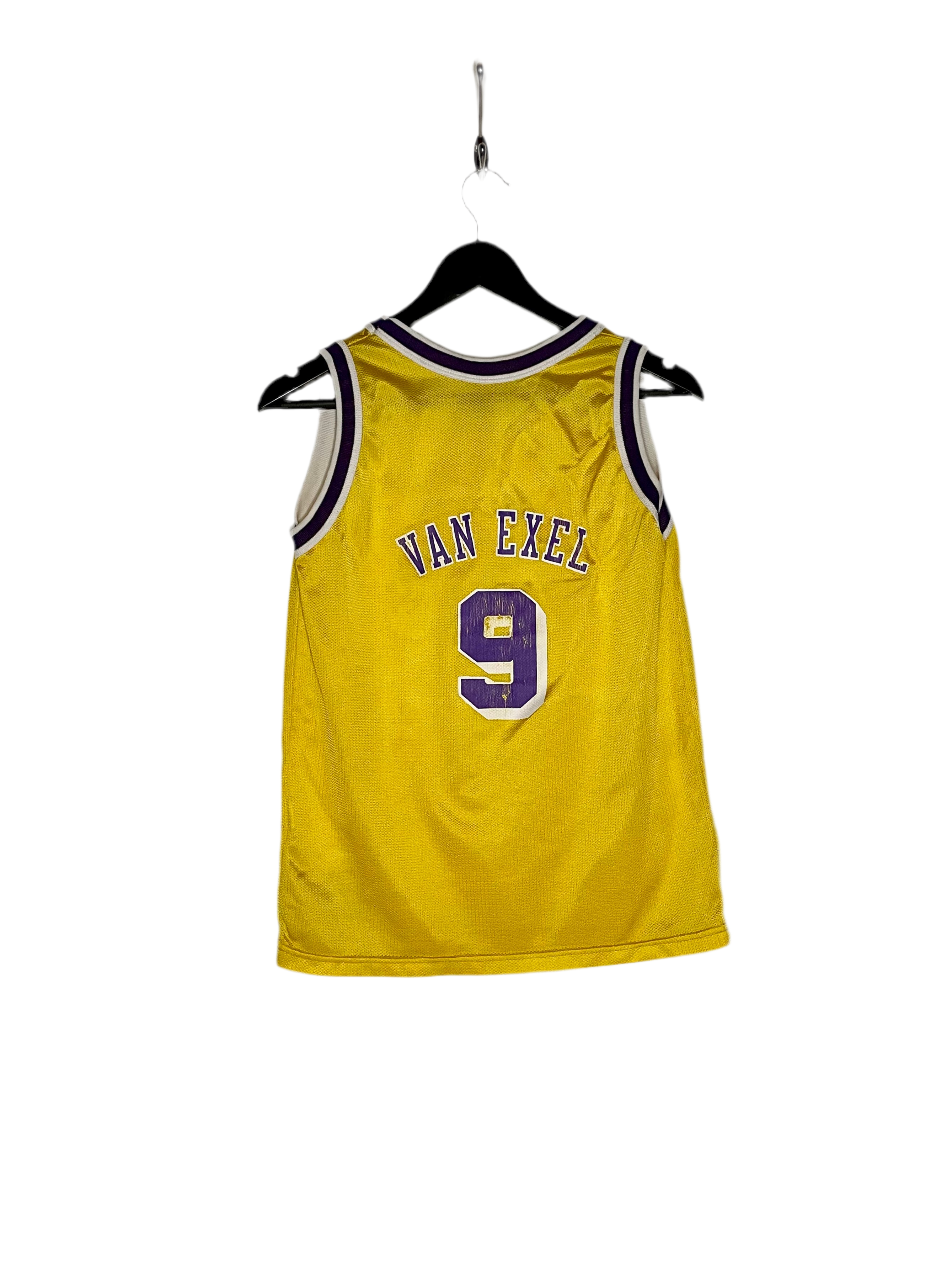 Champion LA Lakers Jersey #9 Nick van Exel Gelb Größe L Kids