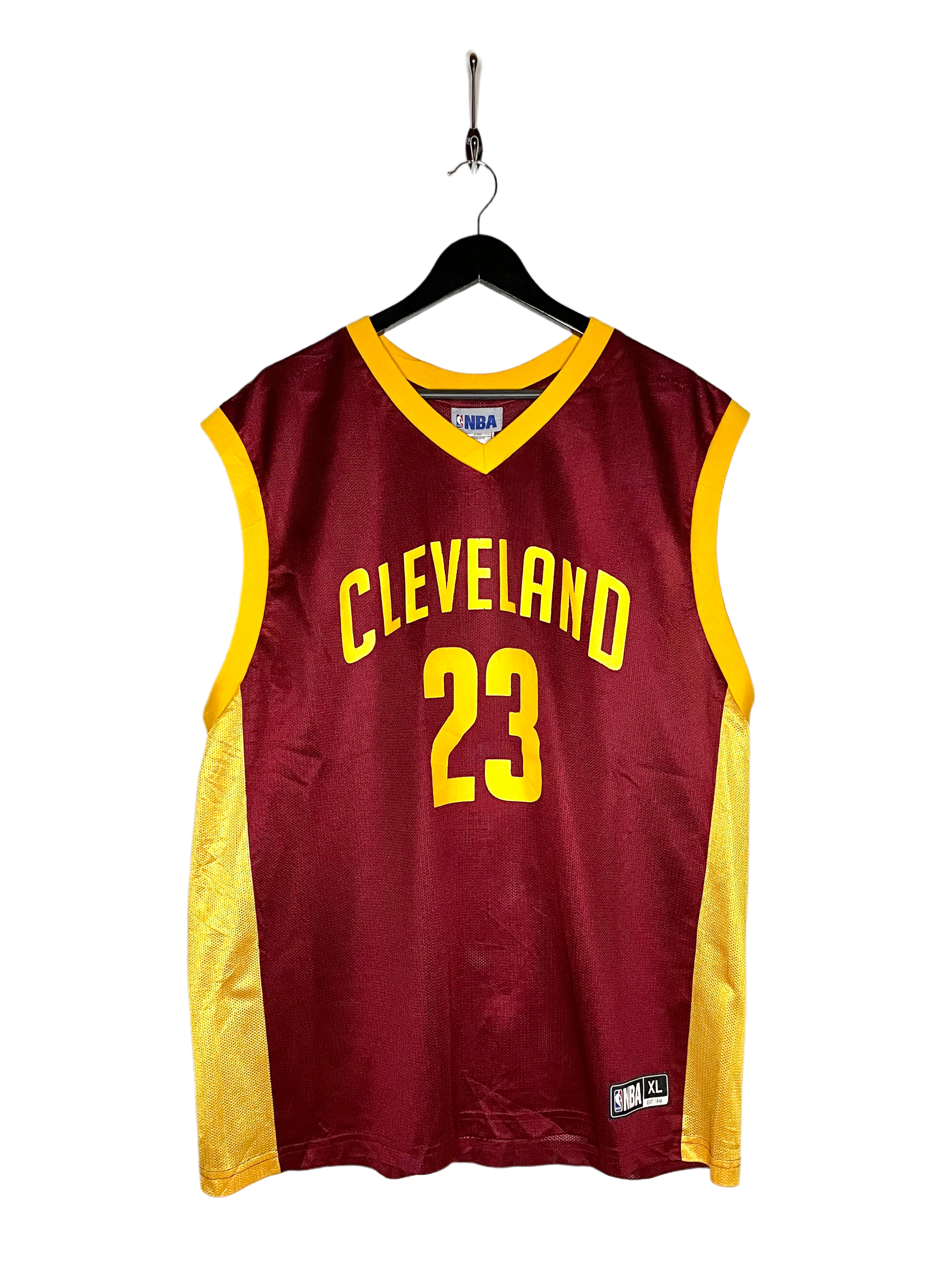 NBA Jersey Cleveland Cavaliers Lebron James #23 Red/Gold Size XL