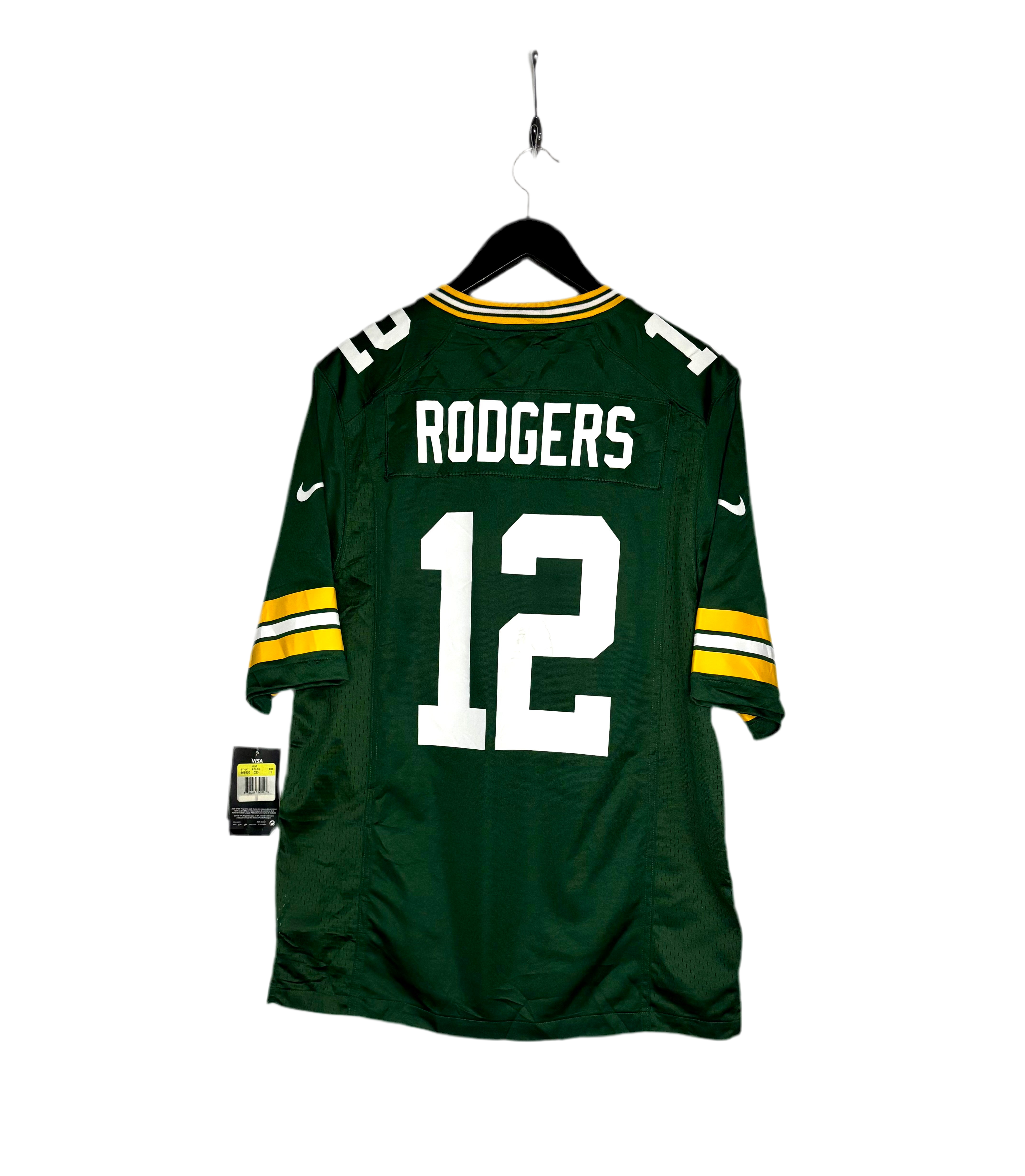 Nike NFL Green Bay Packers Jersey #12 Aaron Rodgers Grün Größe S Neu