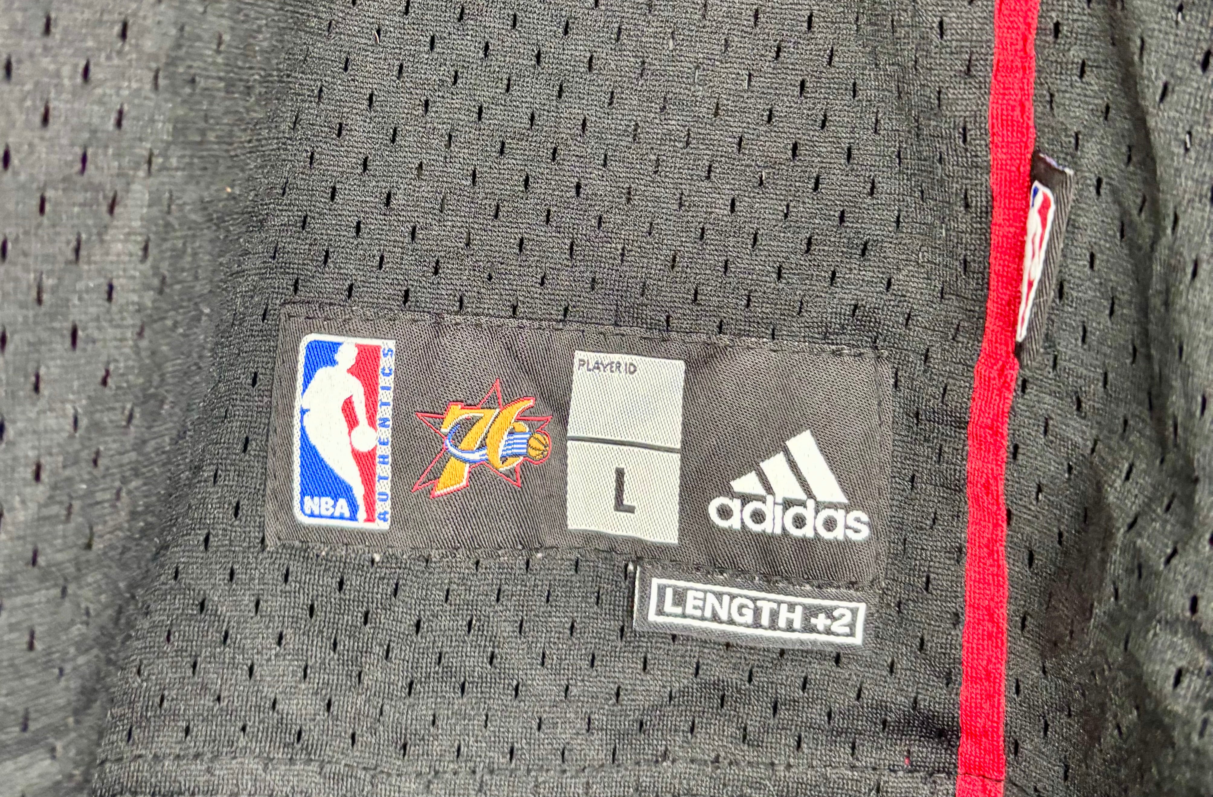 Adidas NBA Vintage Sixers Jersey #42 Elton Brand Schwarz Größe L Kinder