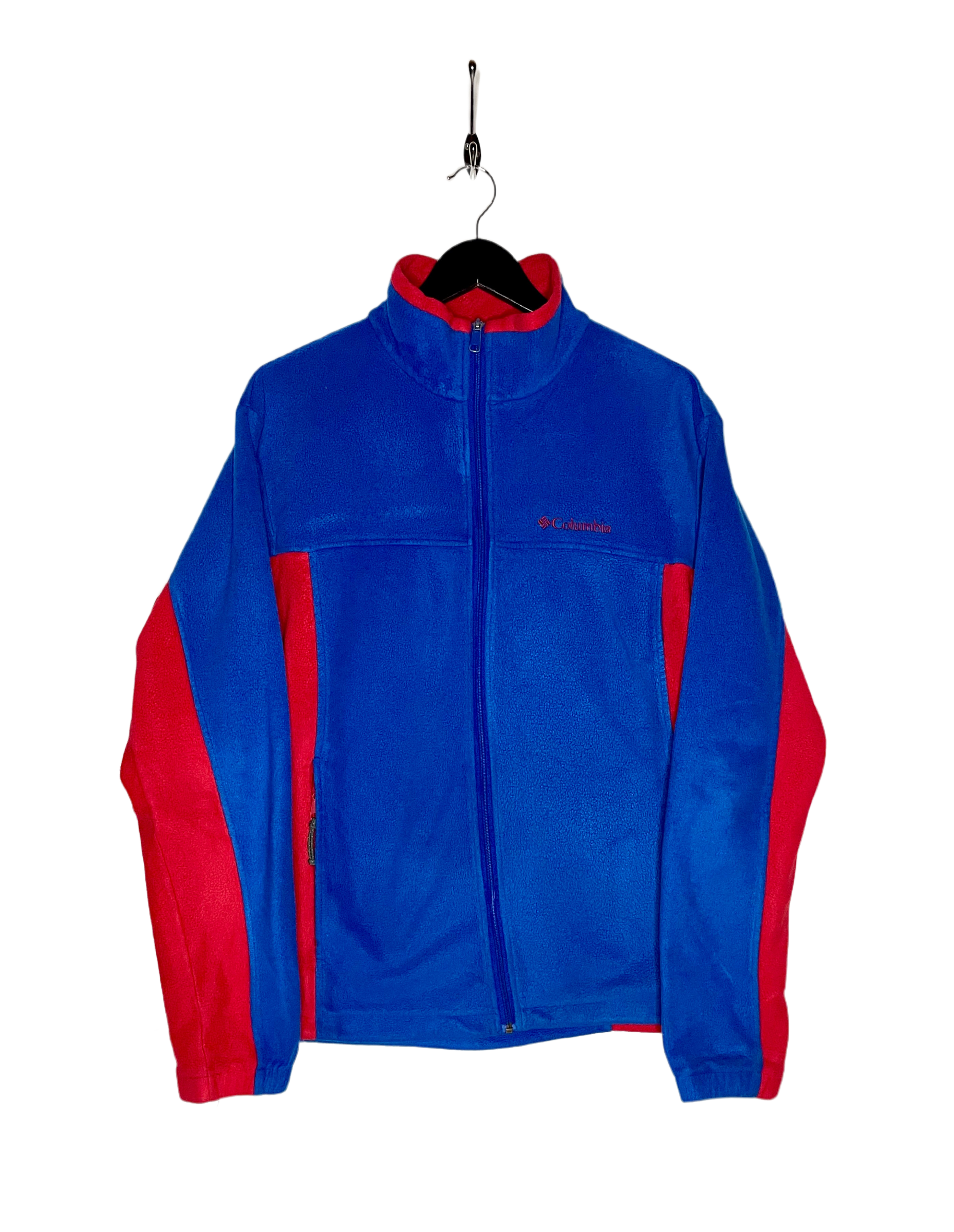 Columbia Vintage Fleece Jacke Blau/Rot Größe L