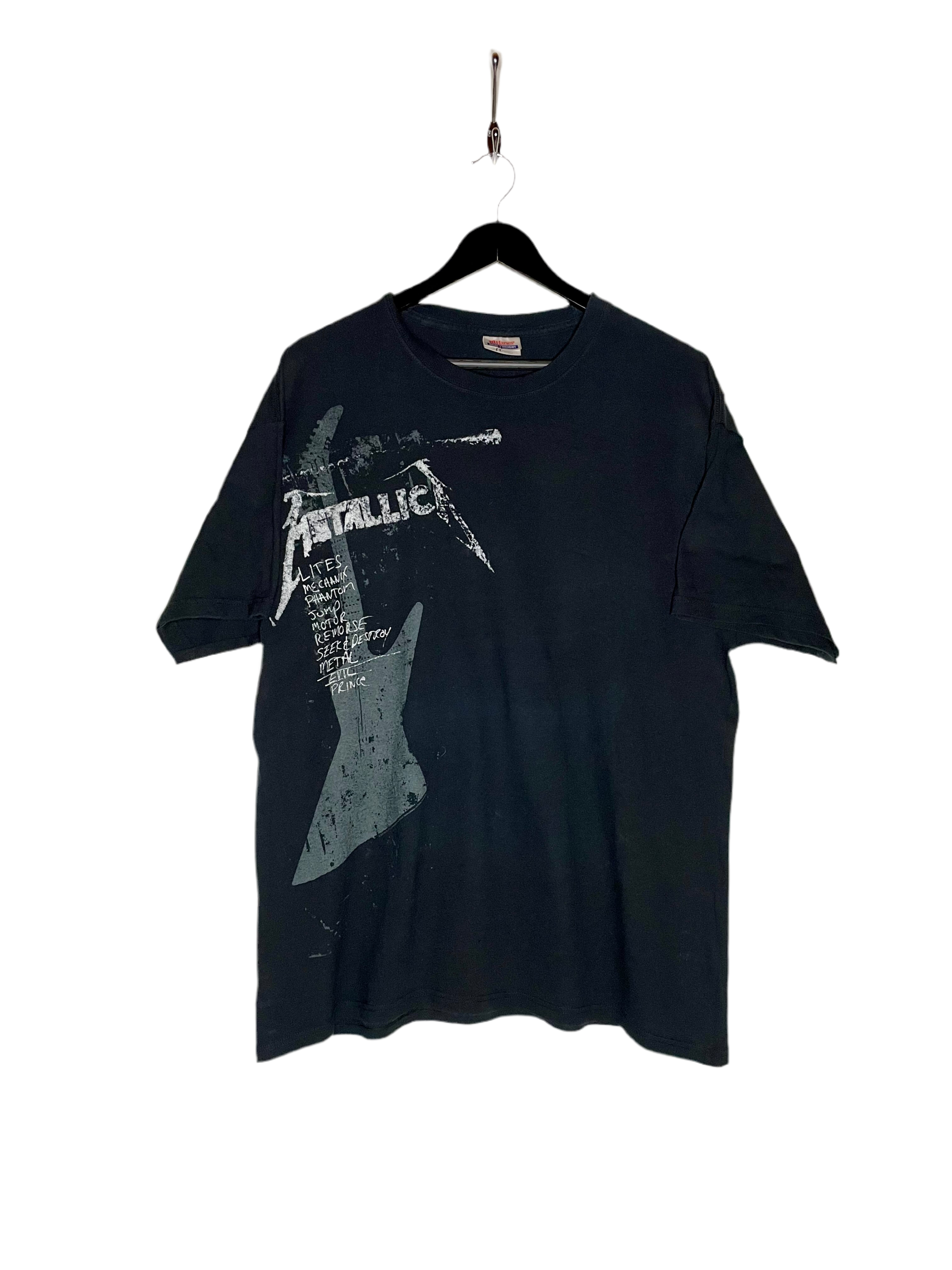 Hanes Vintage Metallica Bandshirt Schwarz Größe XL