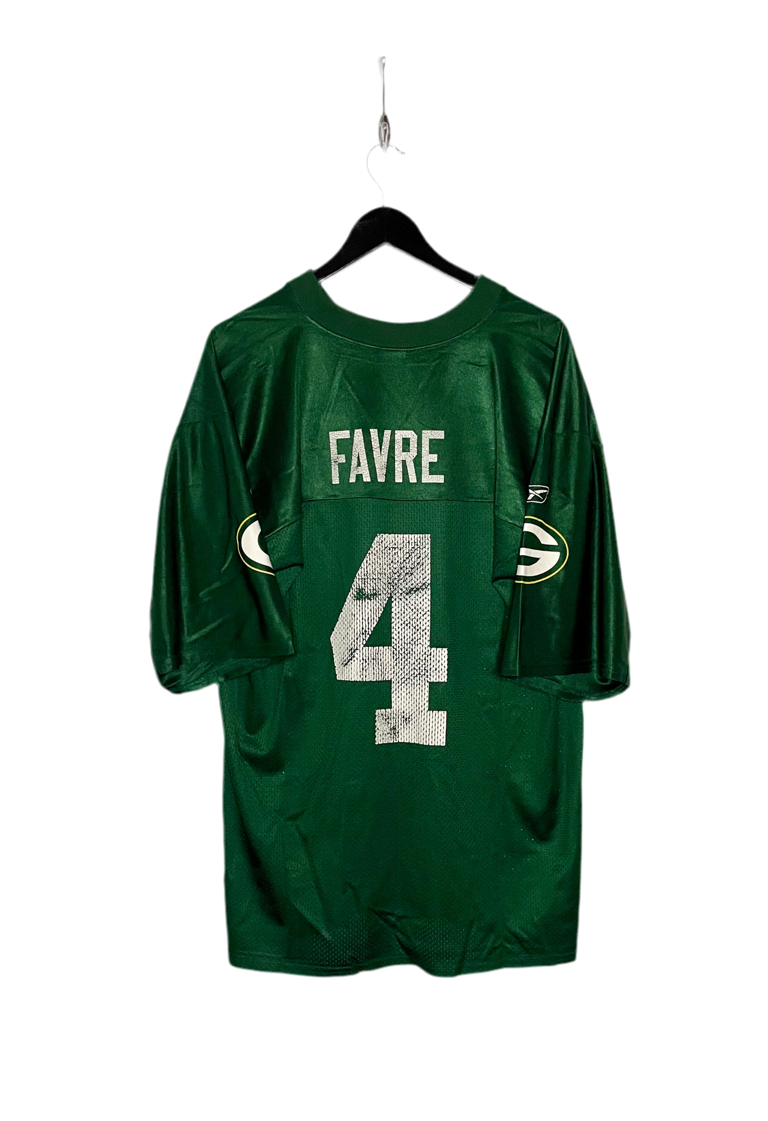 Reebok NFL Jersey Green Bay Packers #4 Brett Favre Grün Größe L