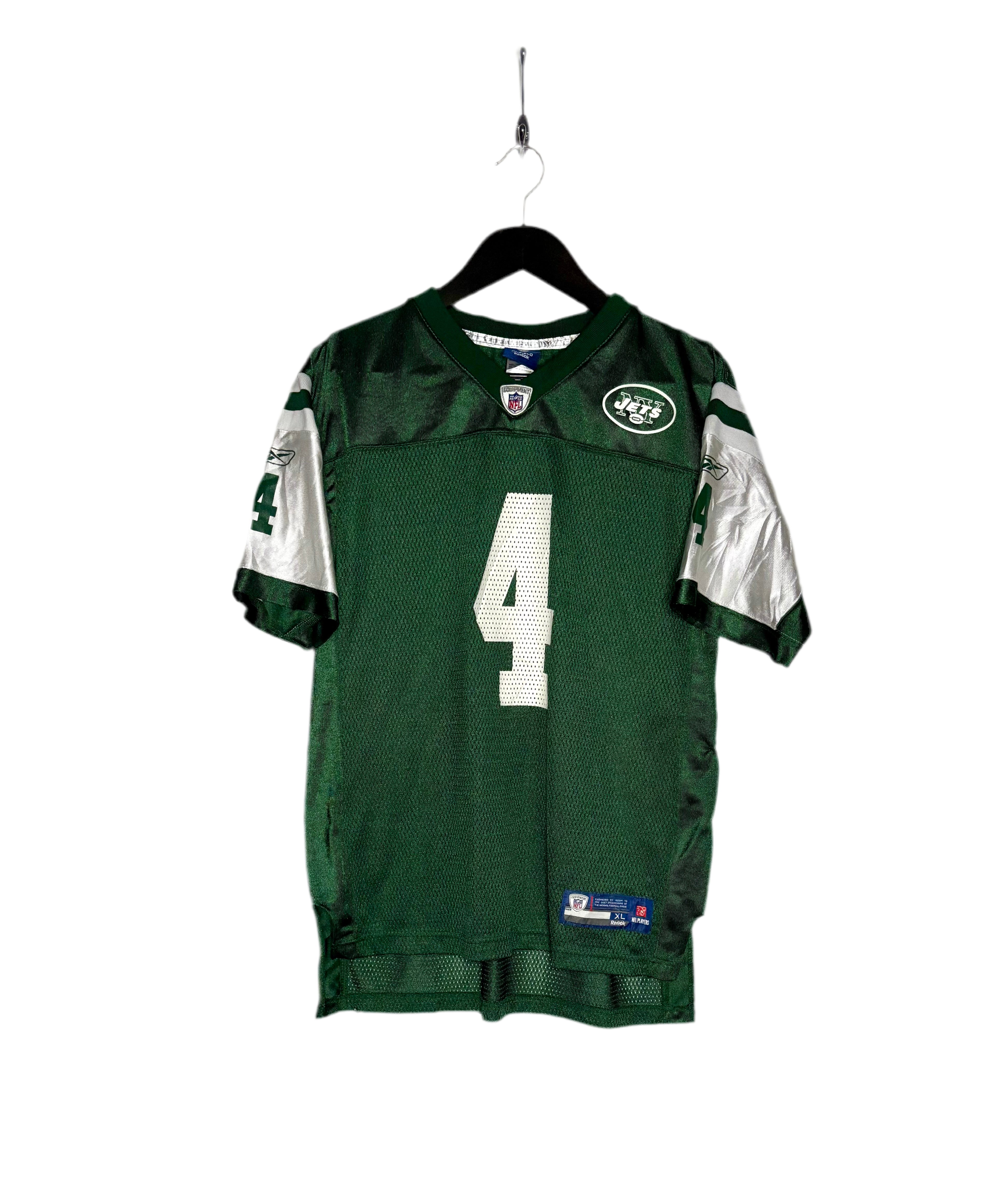 Reebok NFL New York Jets Jersey #4 Brett Favre Grün Größe XL Kinder