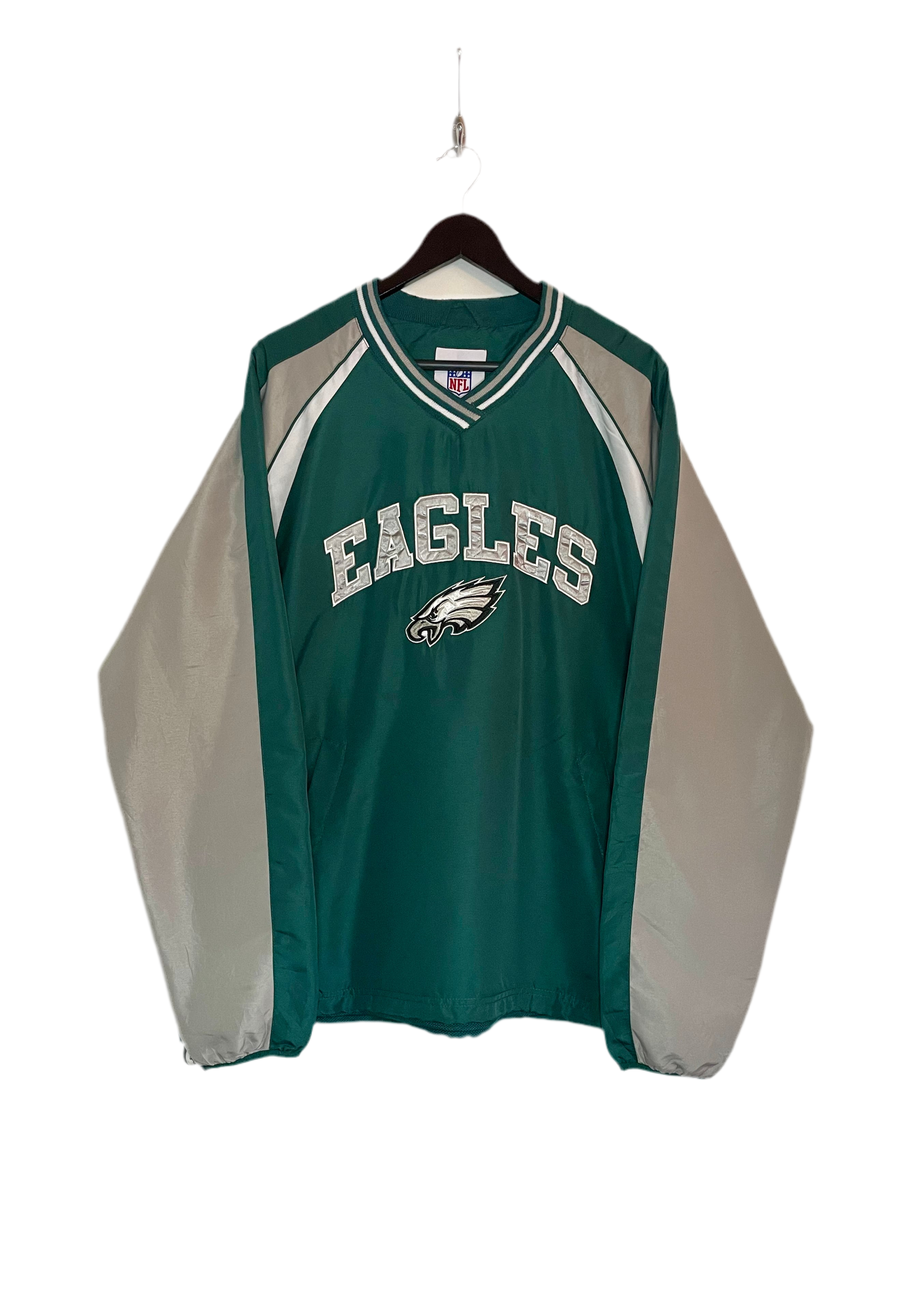 NFL Vintage Philadelphia Eagles Windbreaker Grün Größe XL