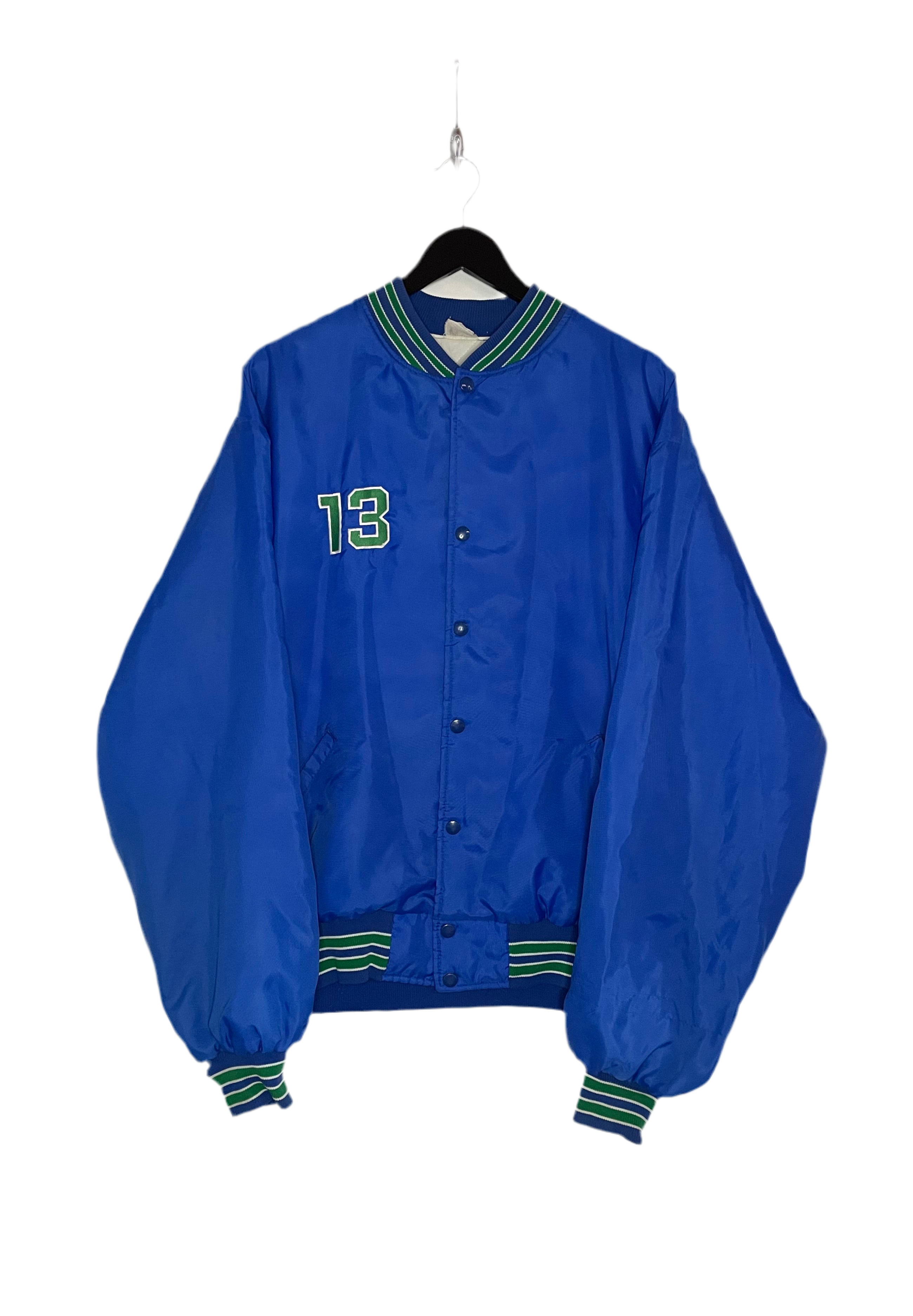 Vintage Baseball Jacke Charlie Brown`s Softball Blau Größe L