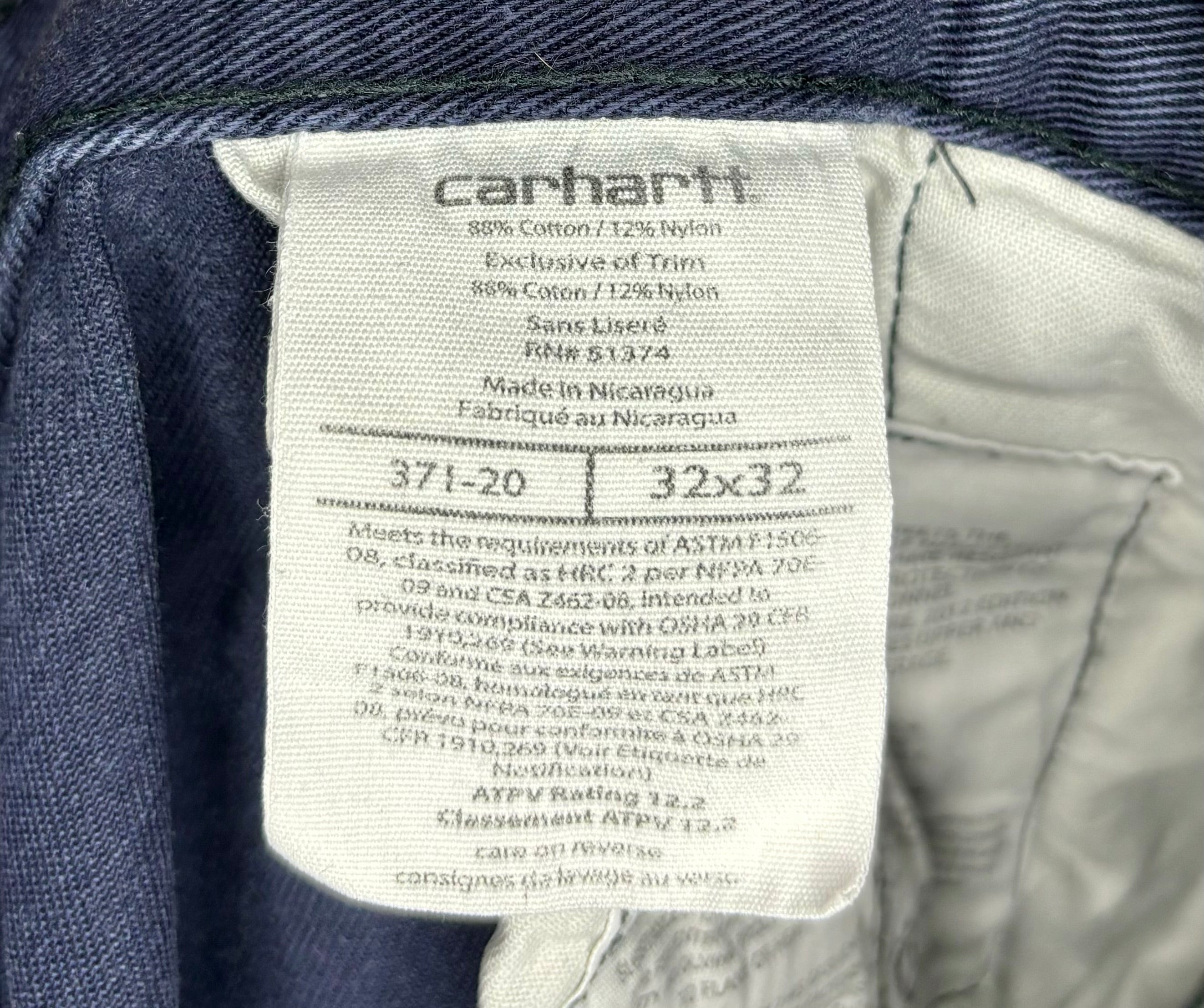 Carhartt Chino Hose Blau Größe W32 L32