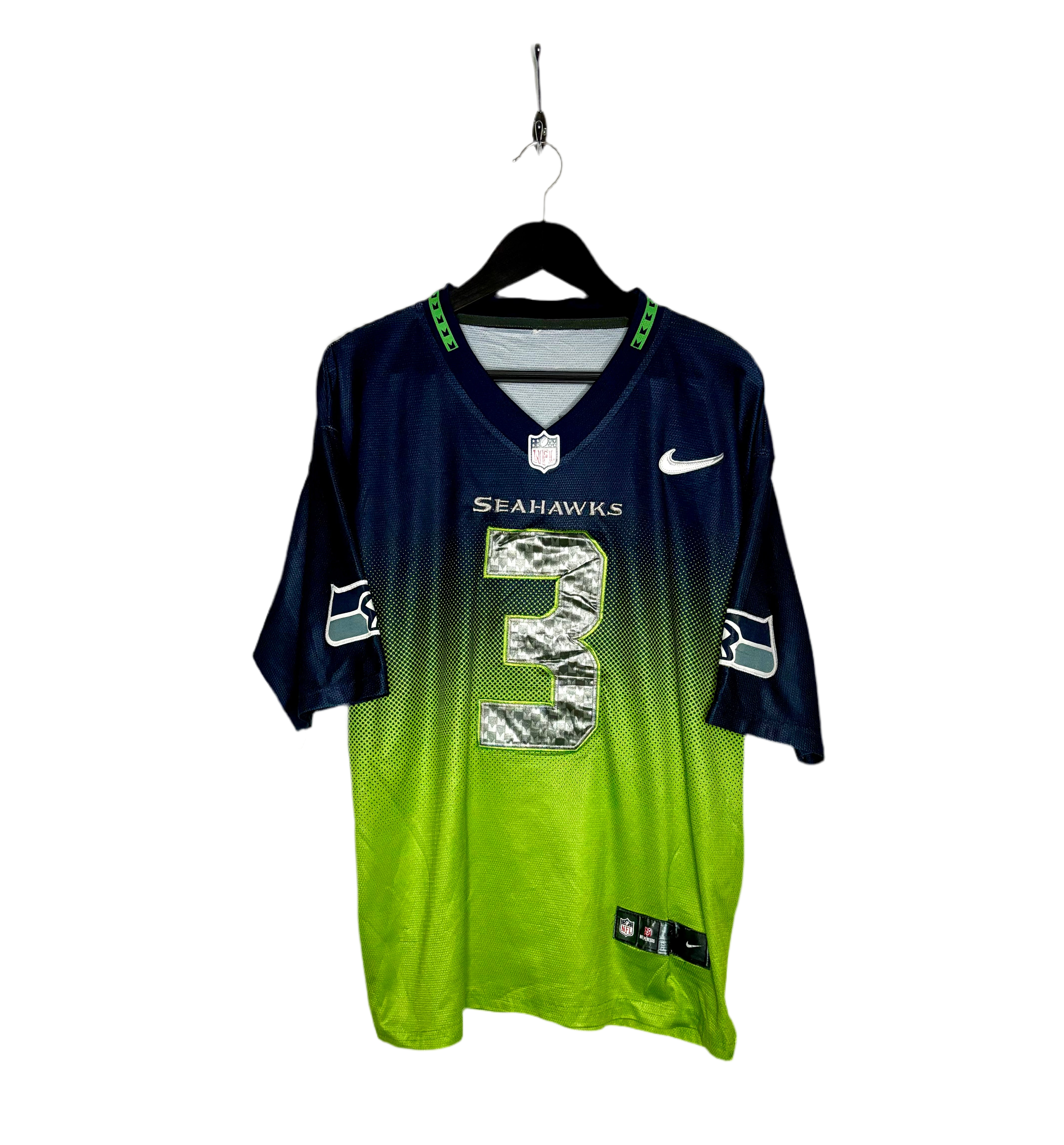 Nike NFL Seattle Seahawks Jersey #3 Russell Wilson Grün Größe S