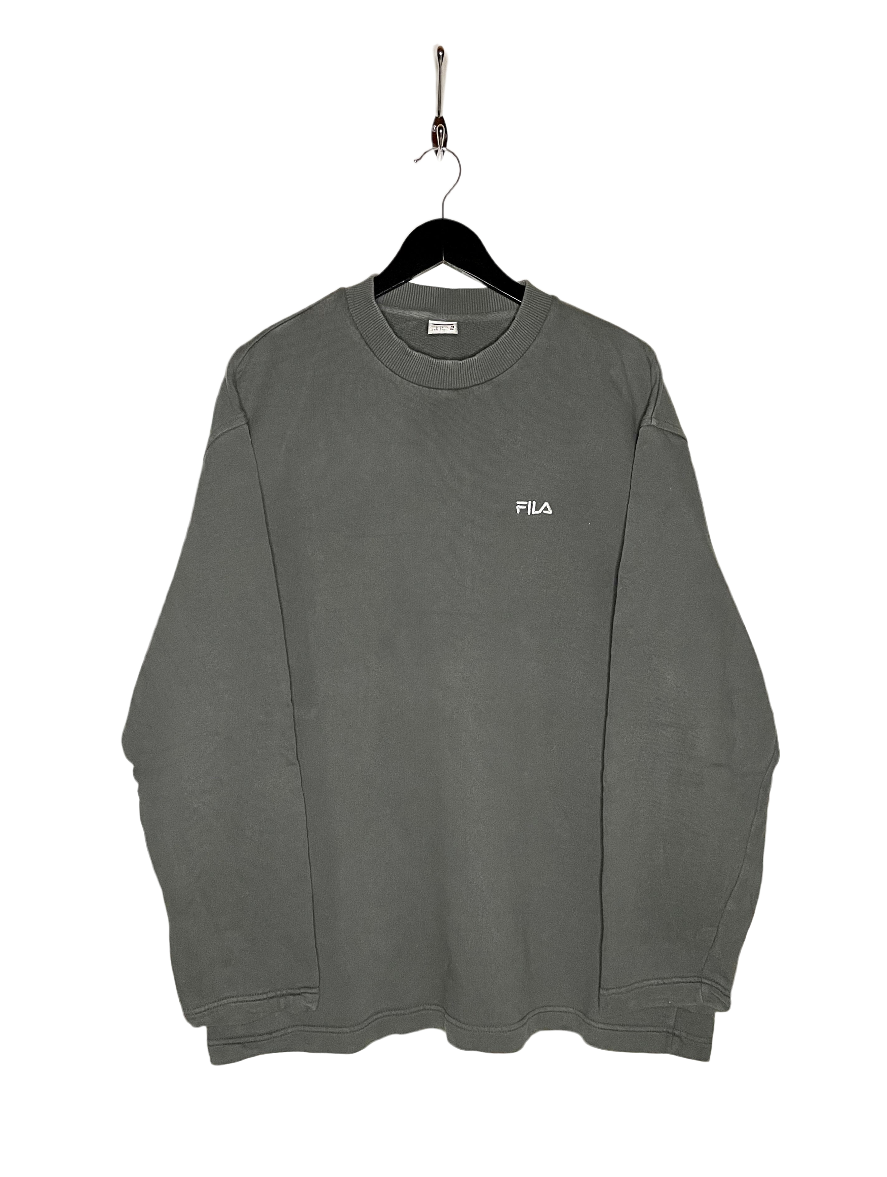 FILA Vintage Basic Sweater Grau Größe L