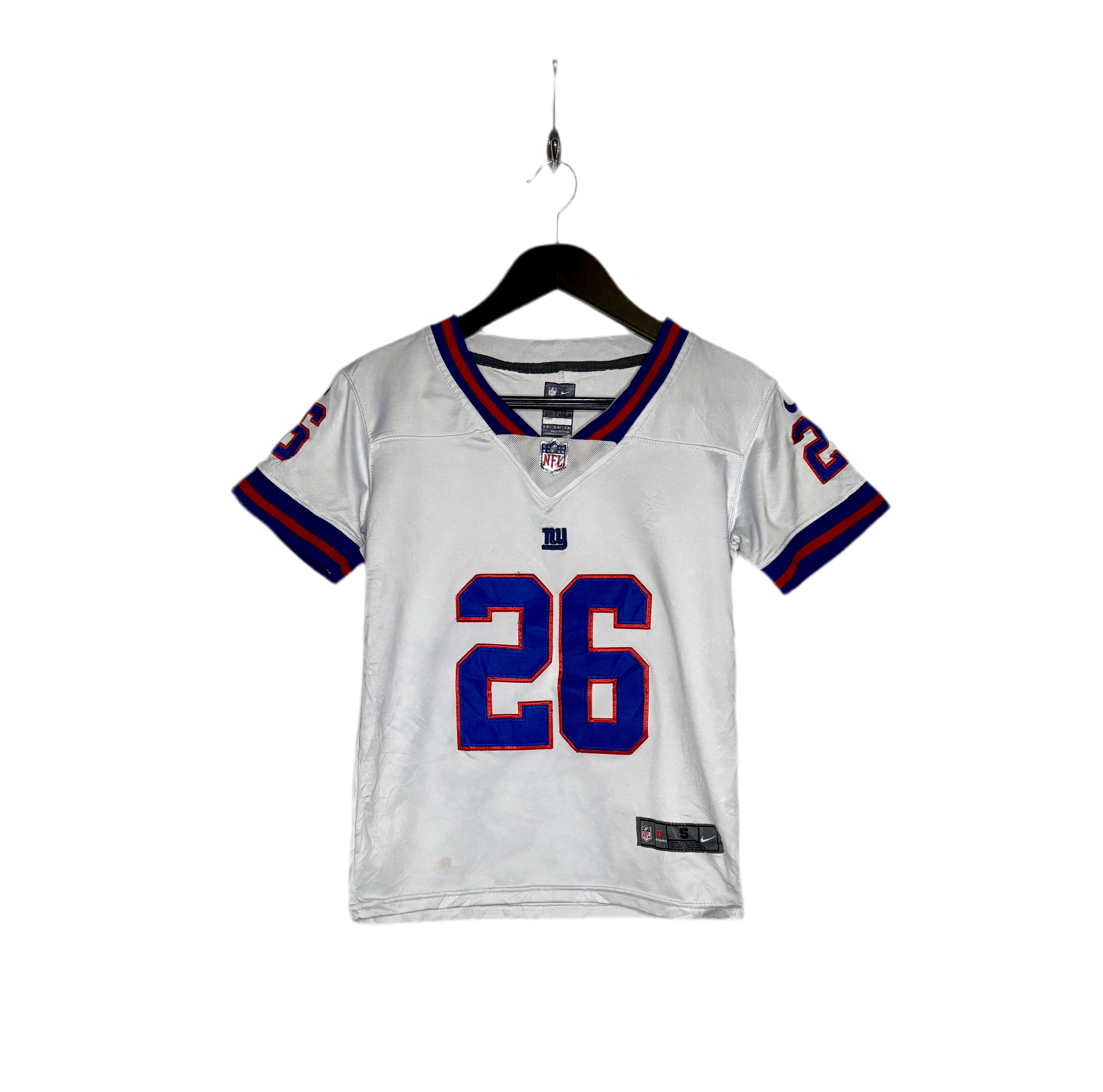 Nike NFL New York Giants Jersey #26 Saquon Barkley Weiß Größe S Kinder
