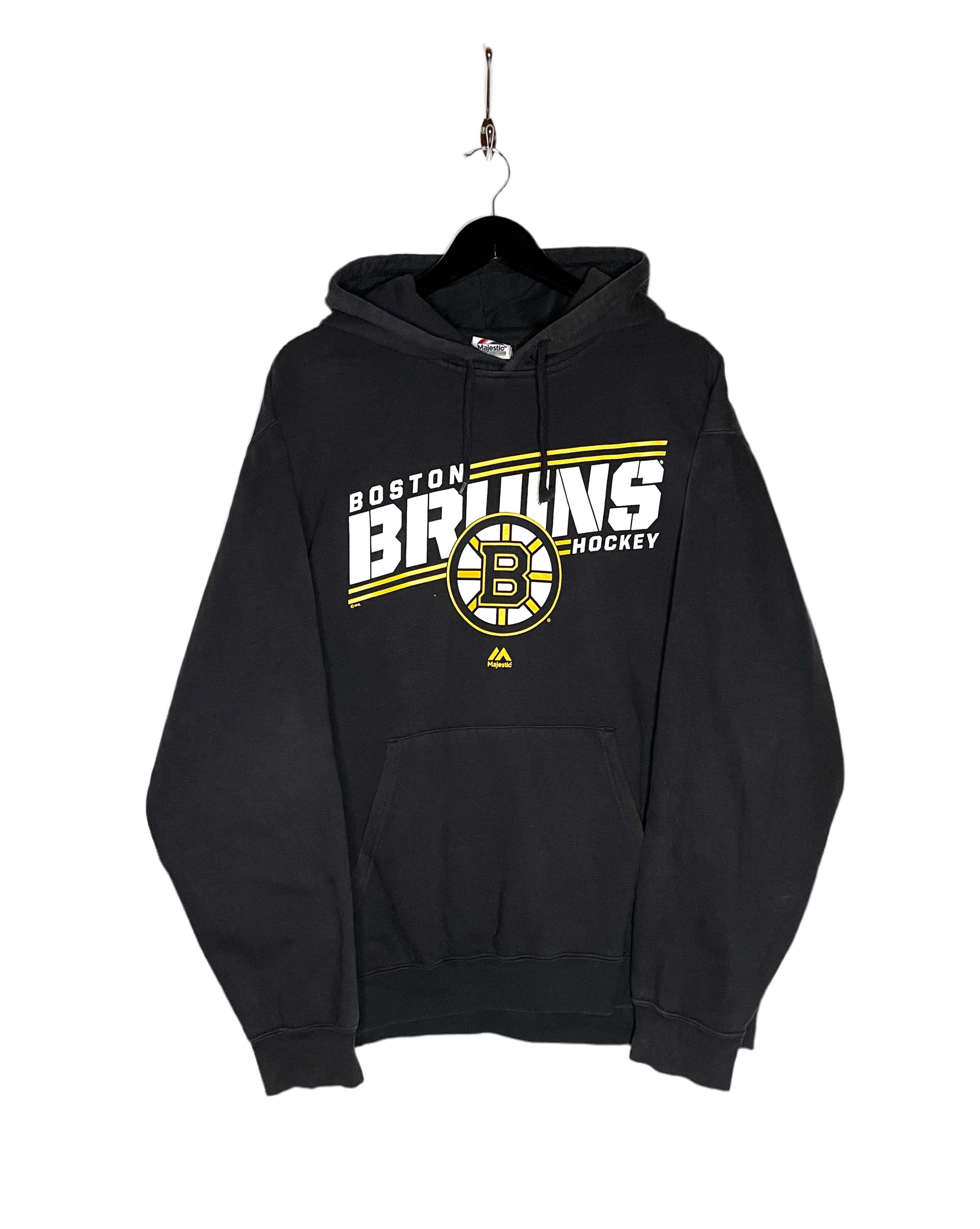 Majestic Hoodie Boston Bruins Schwarz Größe L