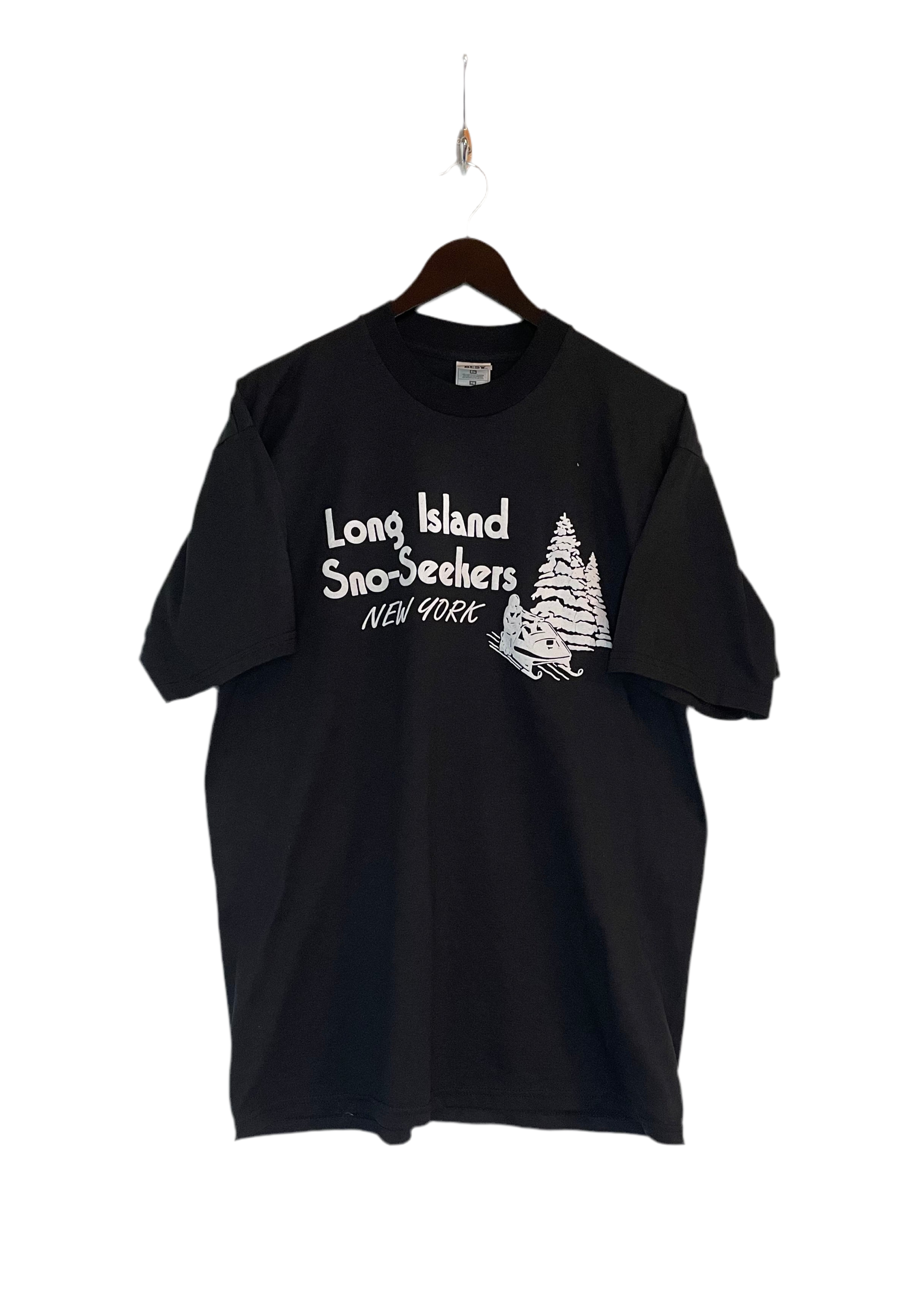 Fruit of the Loom T-Shirt Long Island Snow-Seekers Schwarz Größe XL