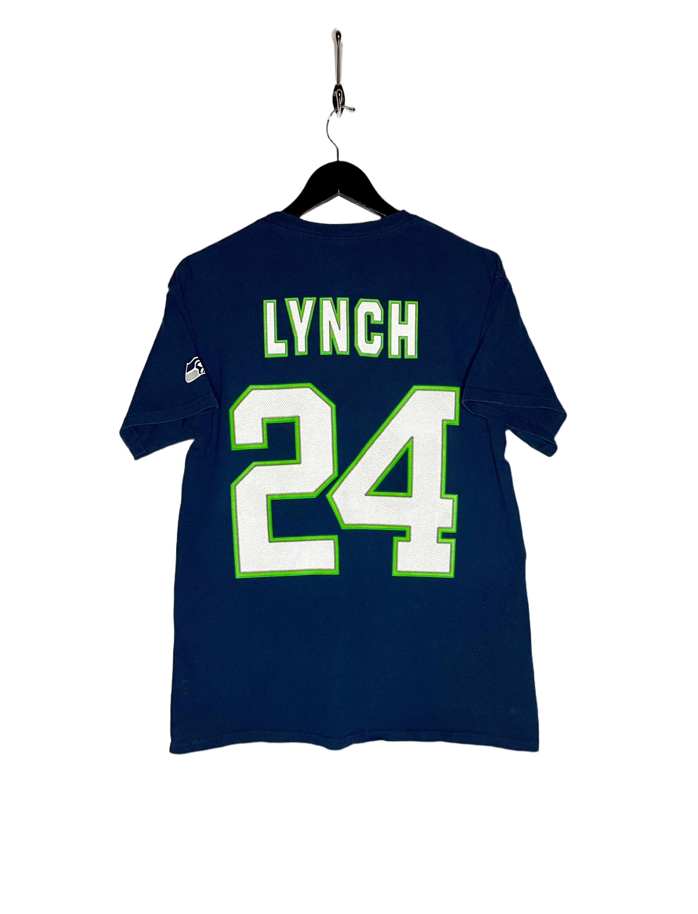 NFL T-Shirt Seattle Seahawks #24 Marshawn Lynch Blau Größe M