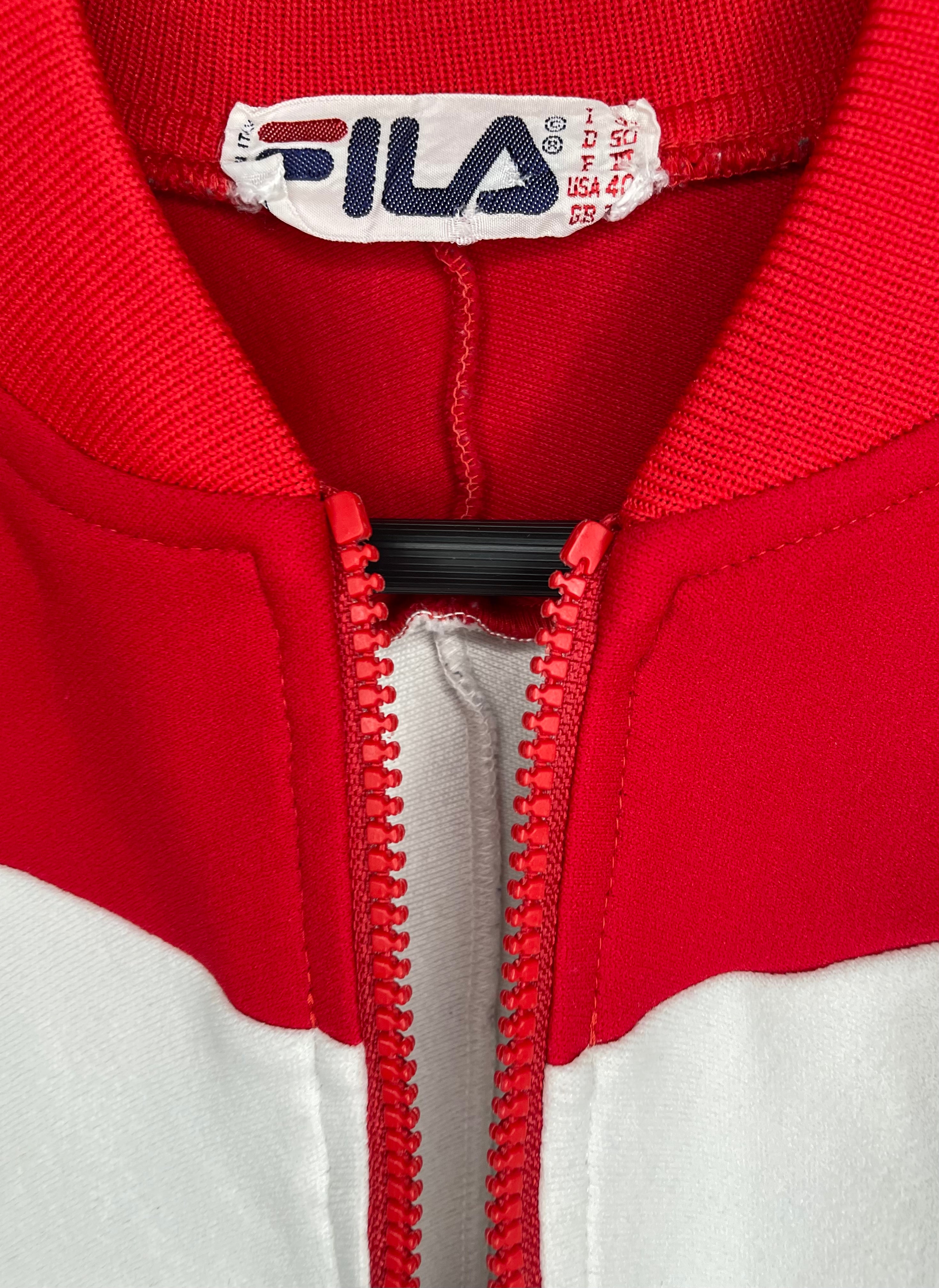 FILA Vintage Trainingsjacke Blau/Rot/Weiß Größe S