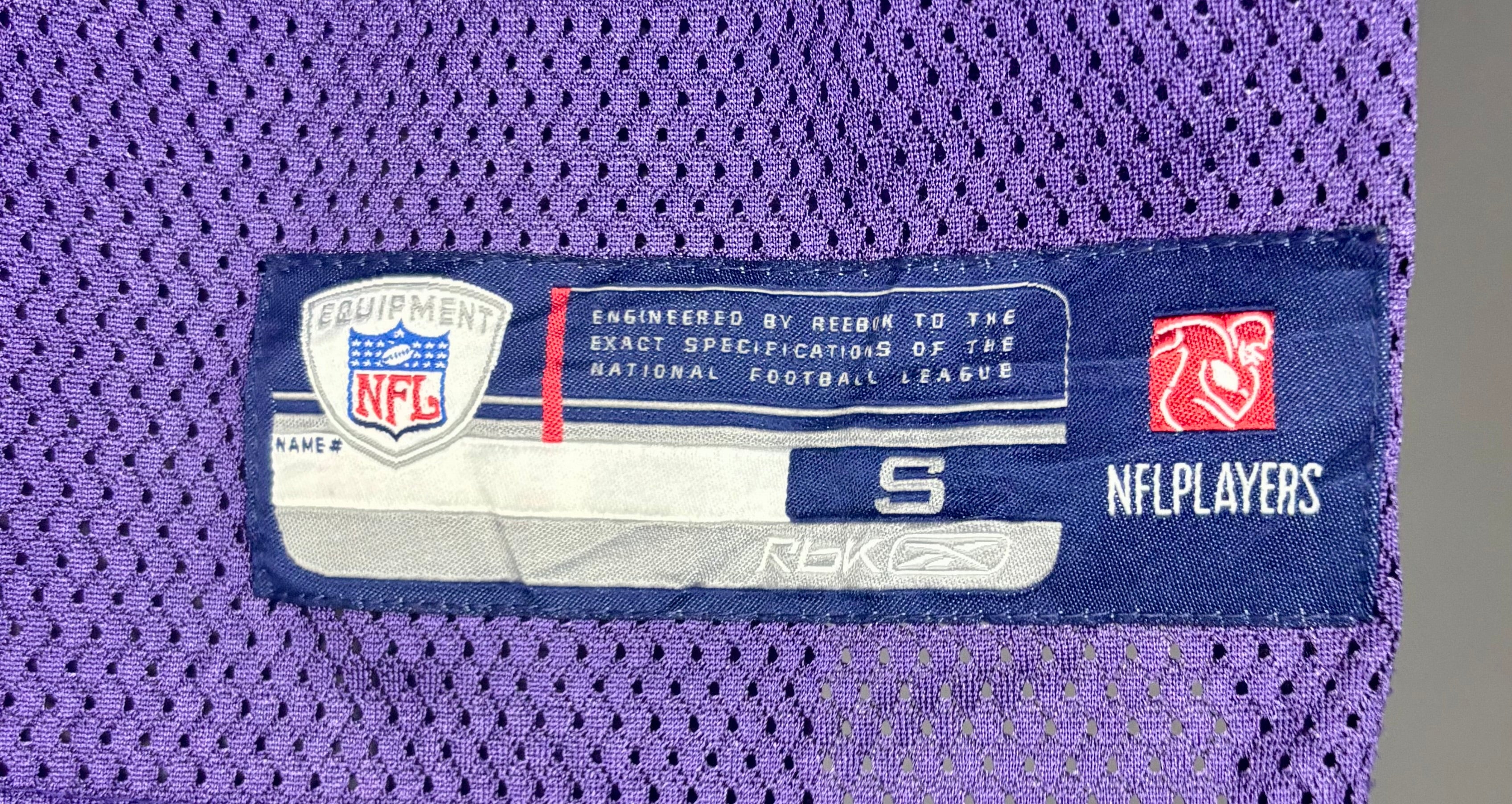 Reebok NFL Baltimore Ravens Jersey #5 Joe Flacco Lila Größe S