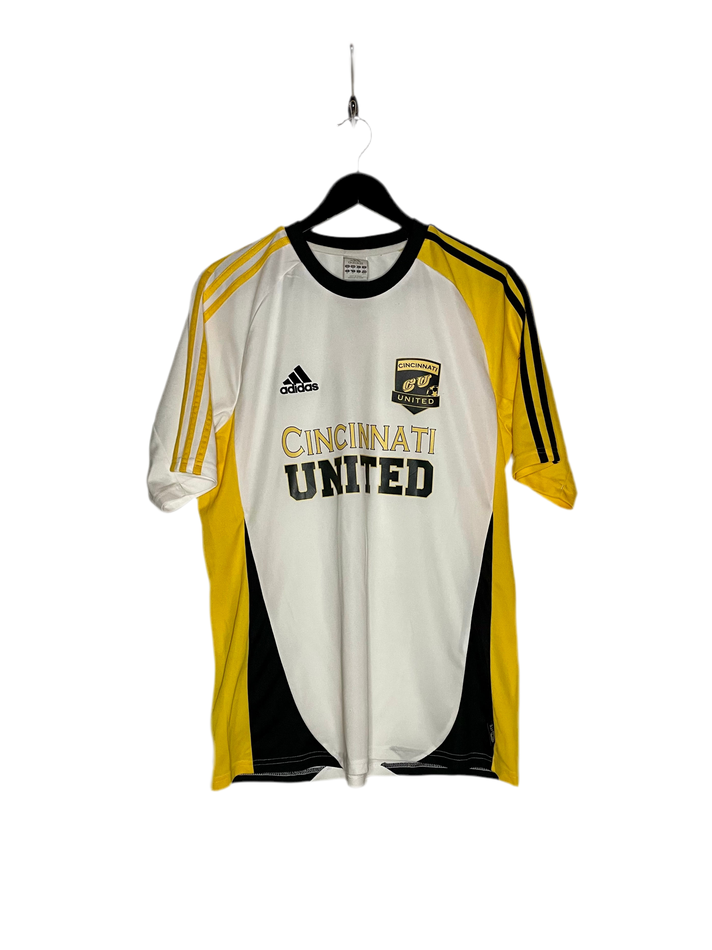 Adidas Fußball Trikot Cincinnati United Weiß/Gelb Größe M