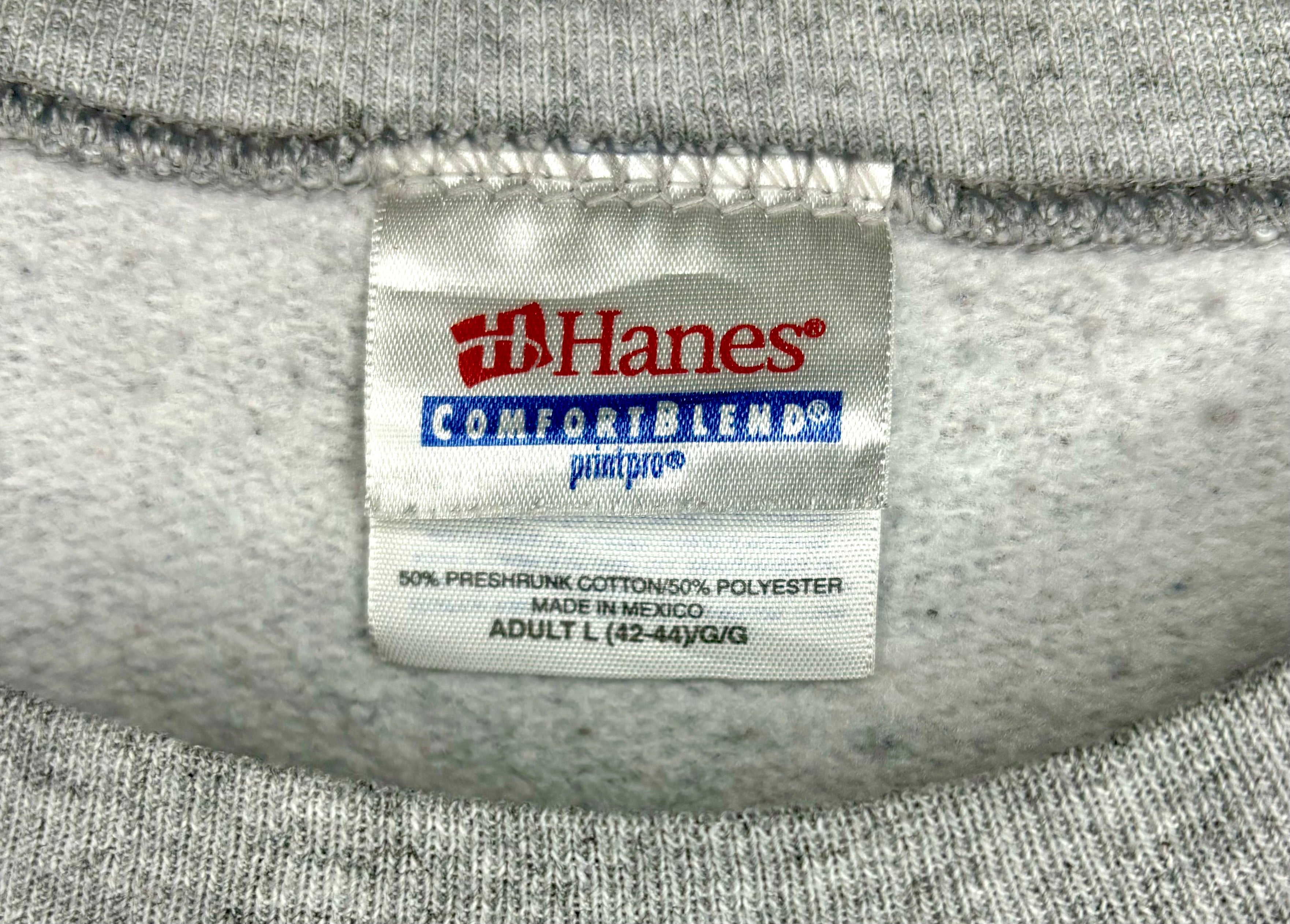 Hanes Berne Indiana Vintage Sweater Grau Größe L