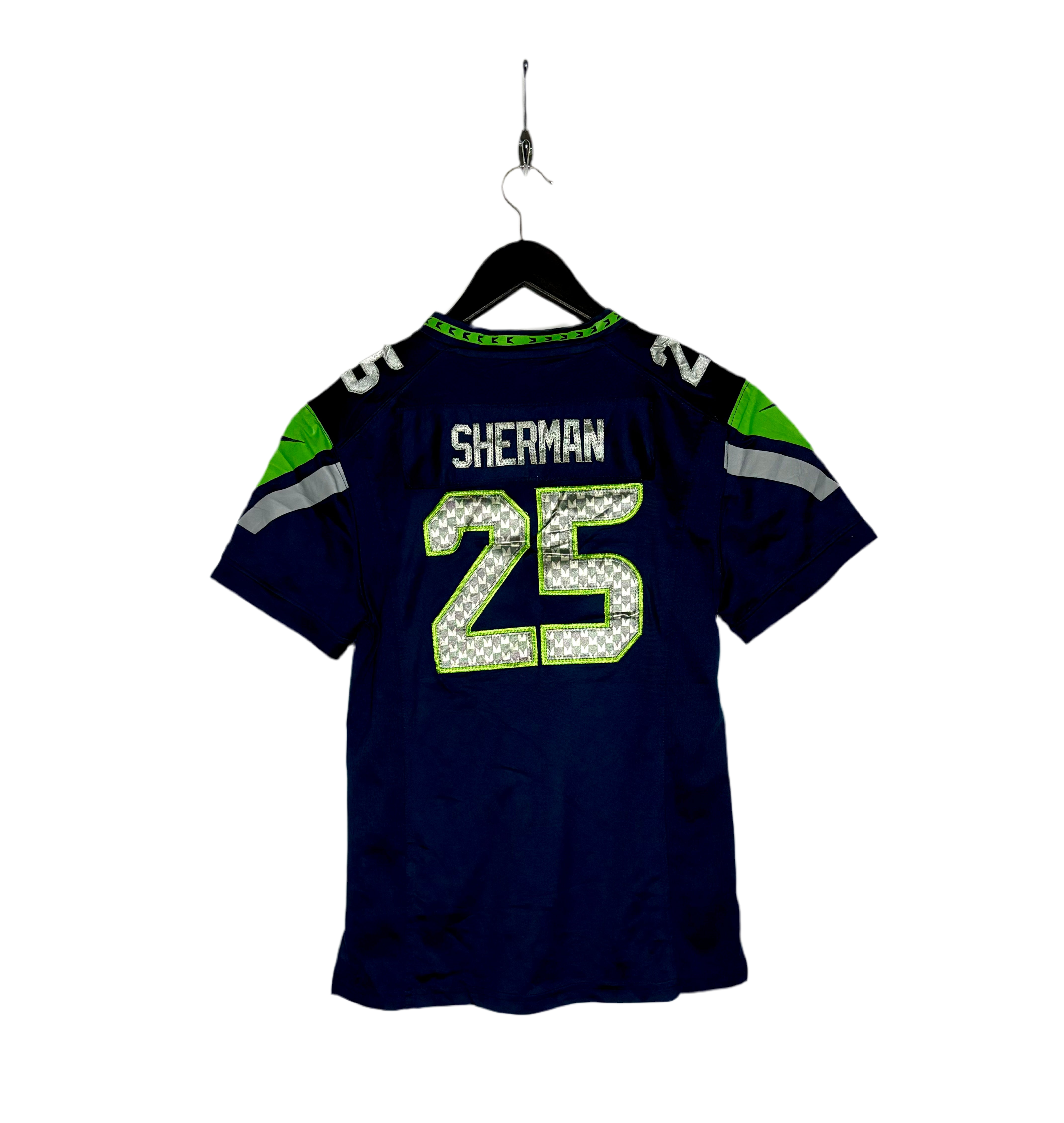 Nike NFL Seattle Seahawks Jersey #25 Richard Sherman Blau Größe L Kinder