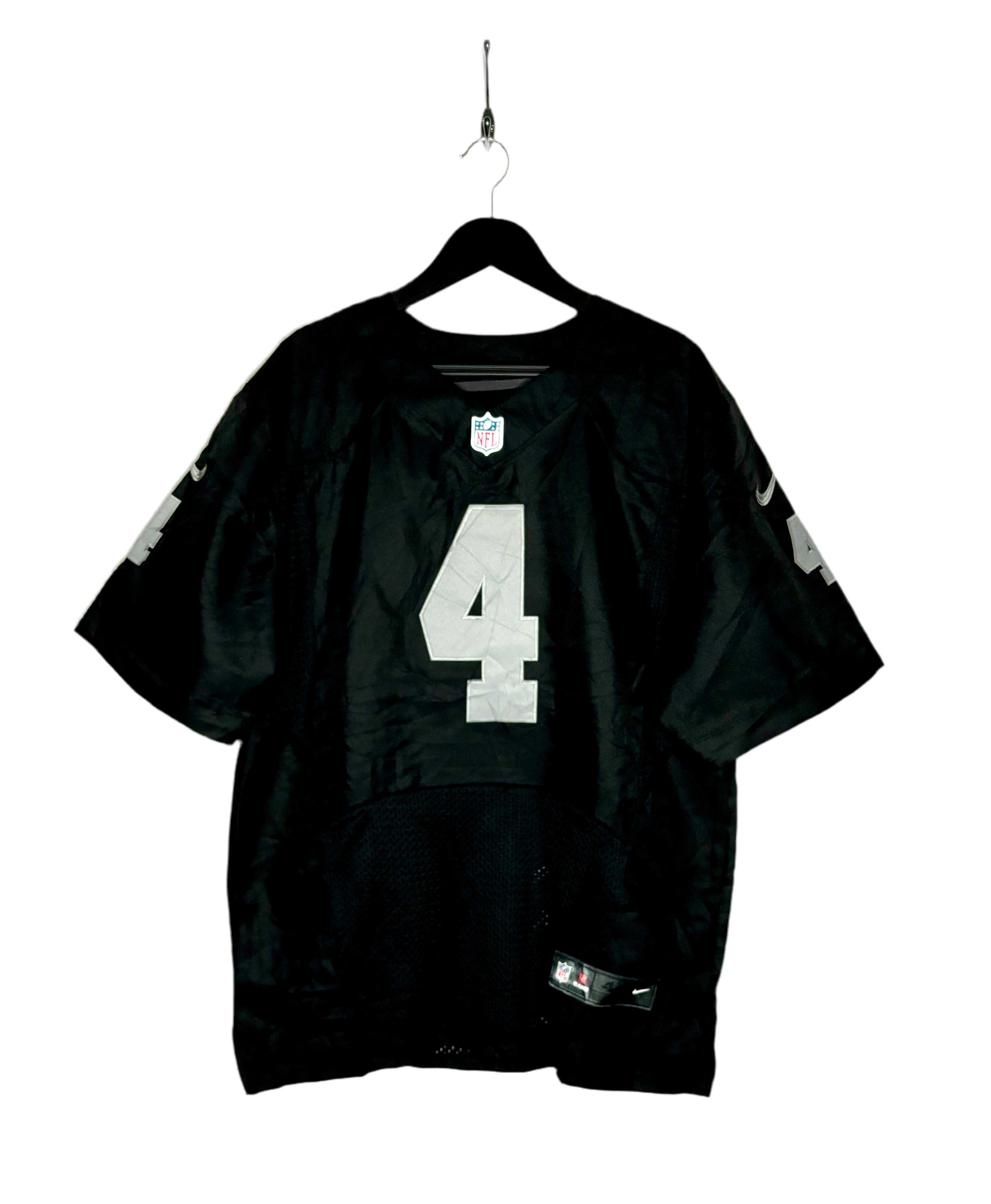 Nike Las Vegas Raiders Jersey #4 Derek Carr Schwarz Größe S