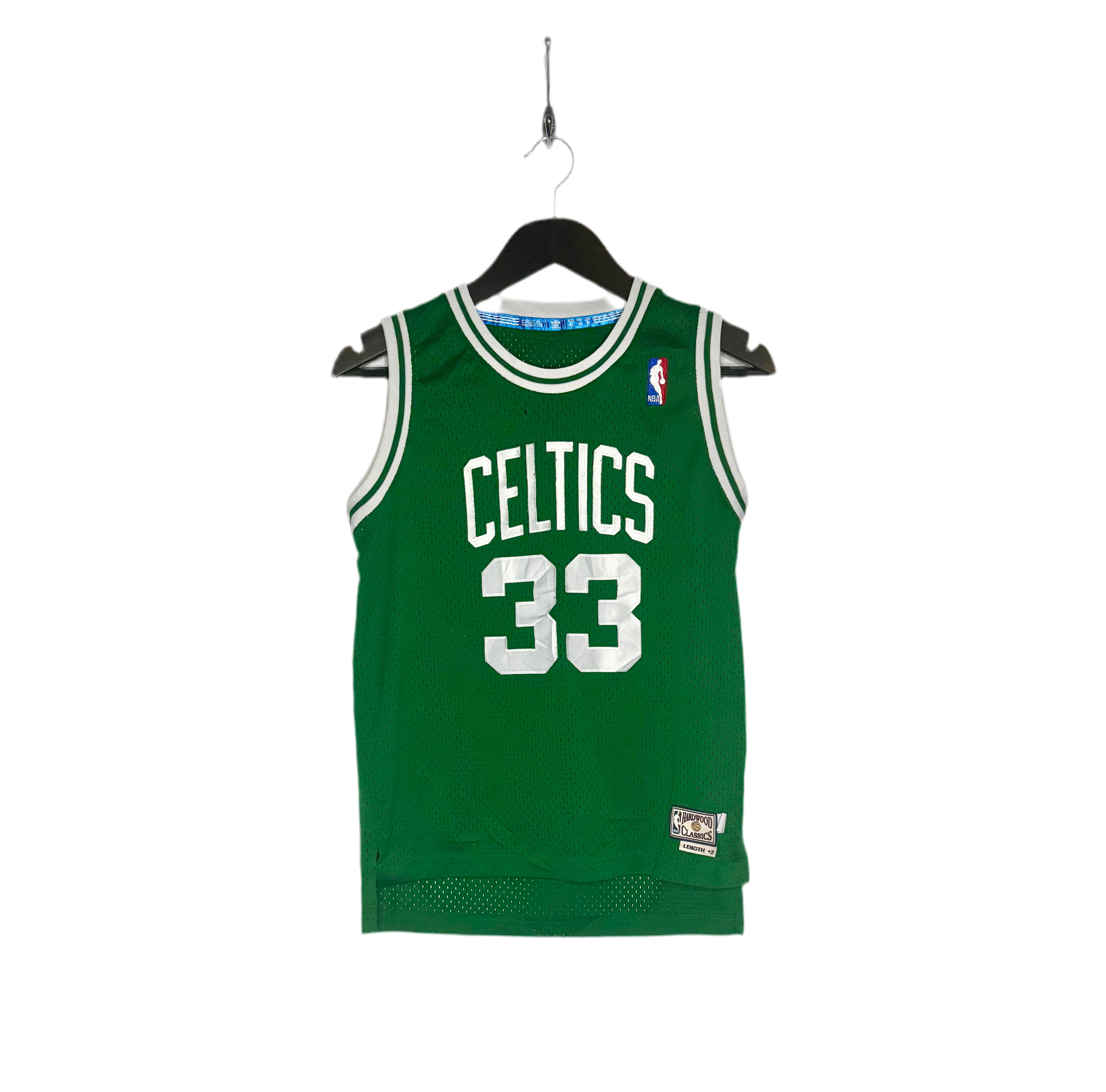 Adidas Vintage NBA Hardwood Classics Boston Celtics Jersey #33 Larry Bird Grün Größe M Kinder